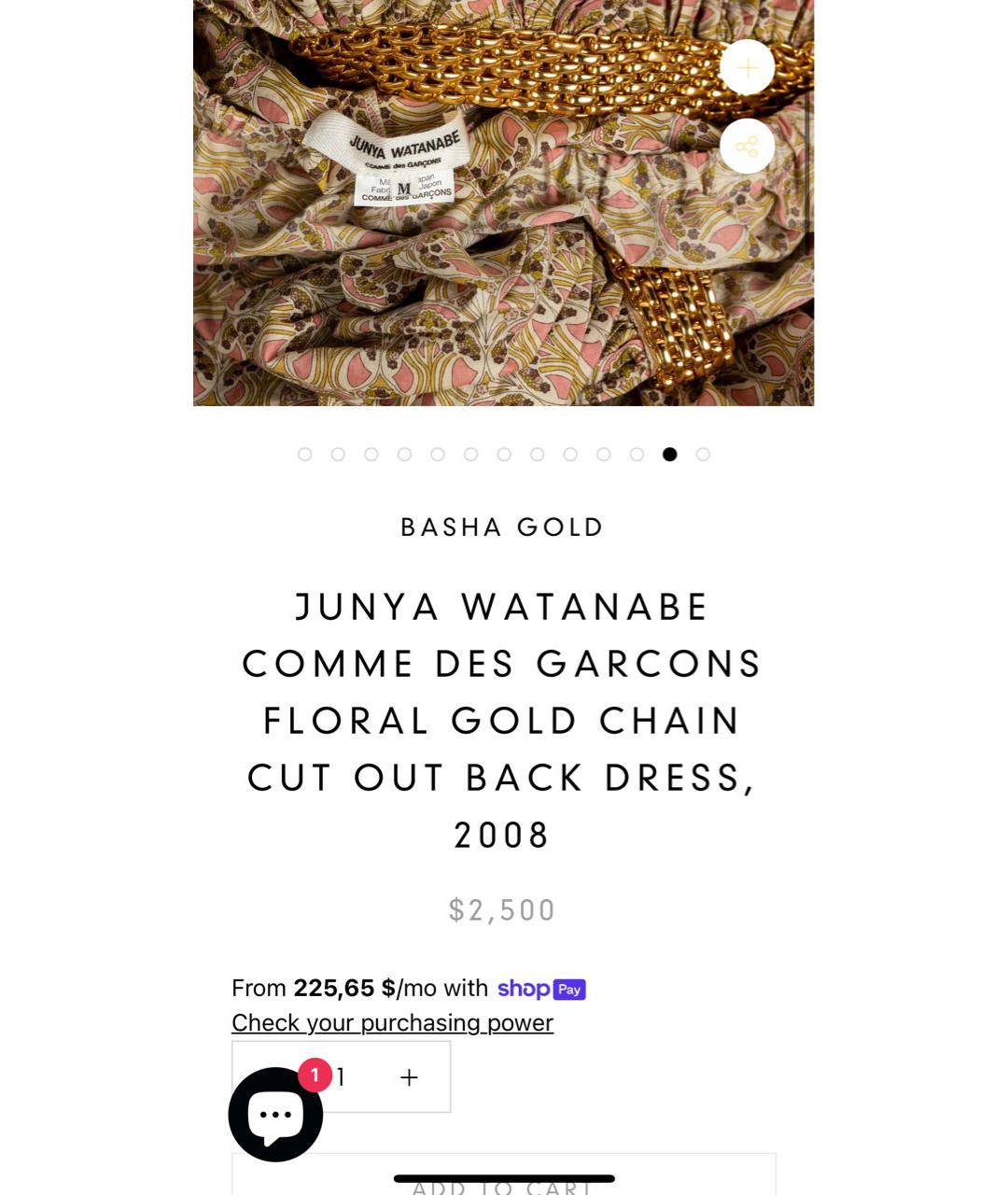 JUNYA WATANABE Мульти хлопковое коктейльное платье, фото 6