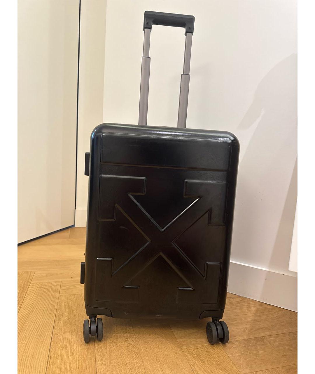 OFF-WHITE Черный чемодан, фото 8