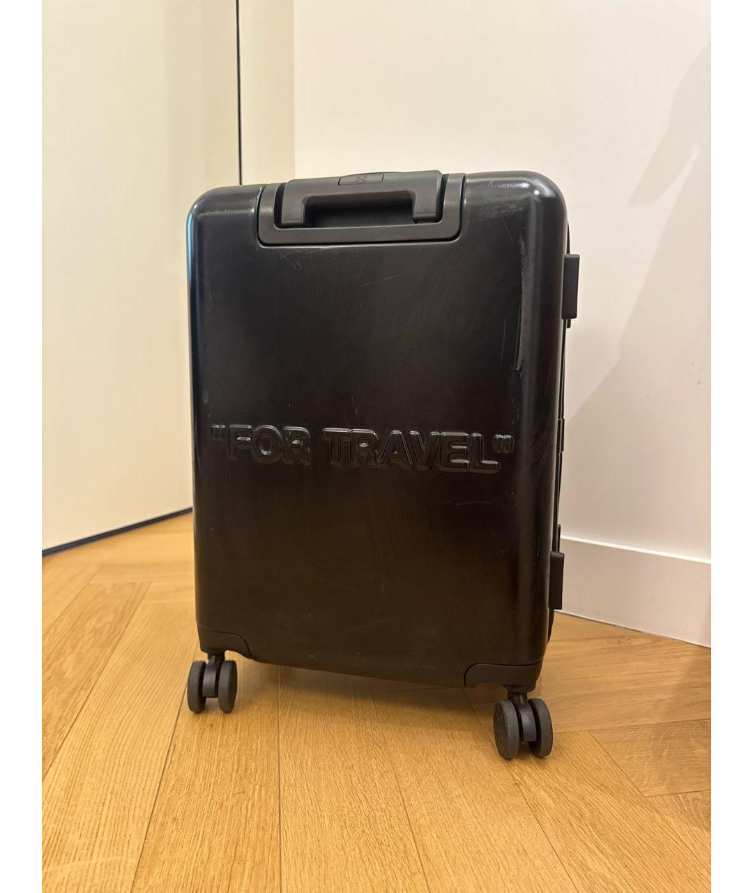 OFF-WHITE Черный чемодан, фото 5