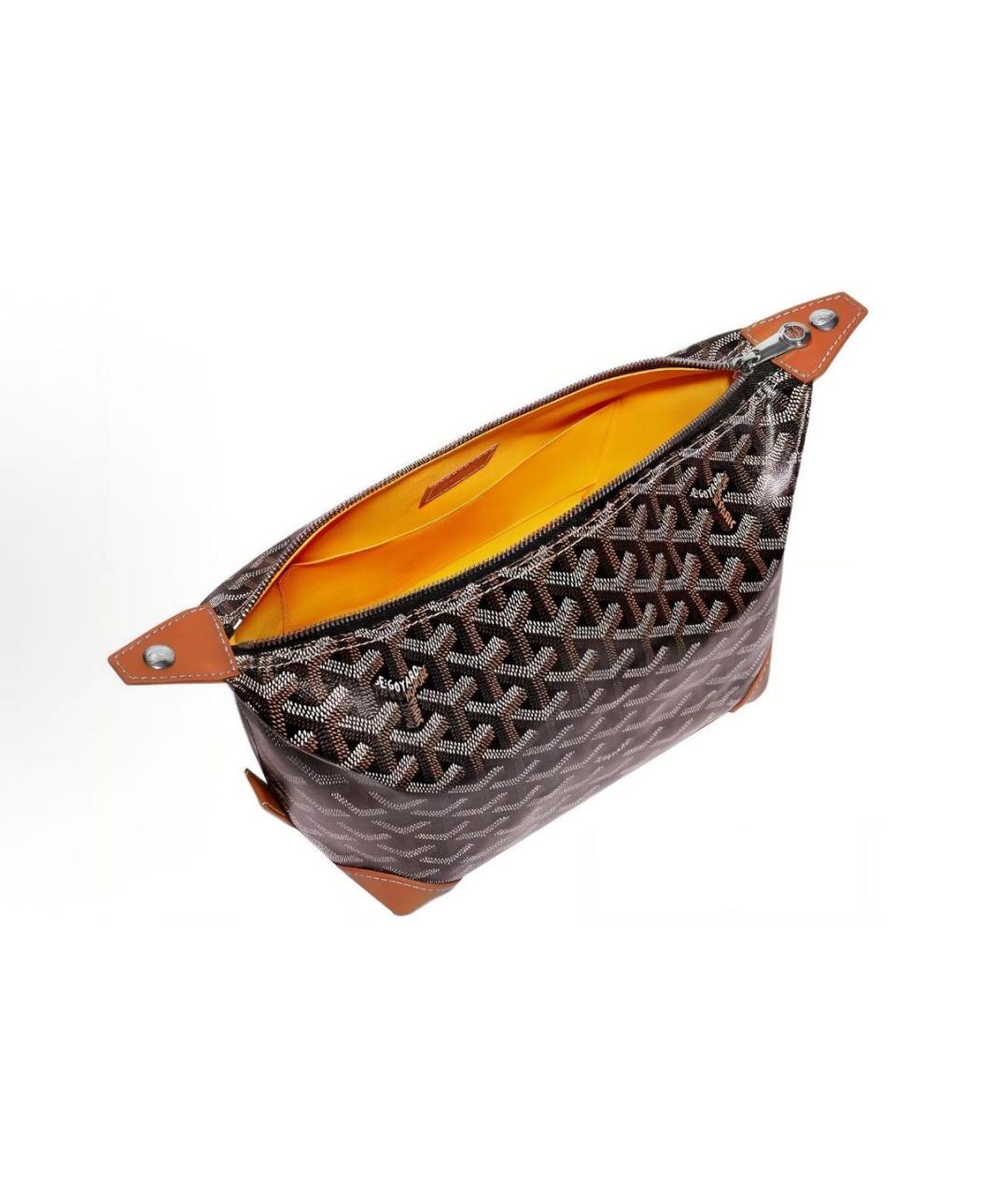 GOYARD Коричневая косметичка, фото 3
