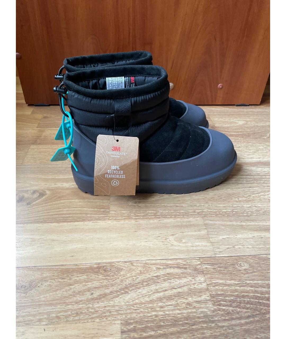 UGG AUSTRALIA Черные синтетические сапоги, фото 5