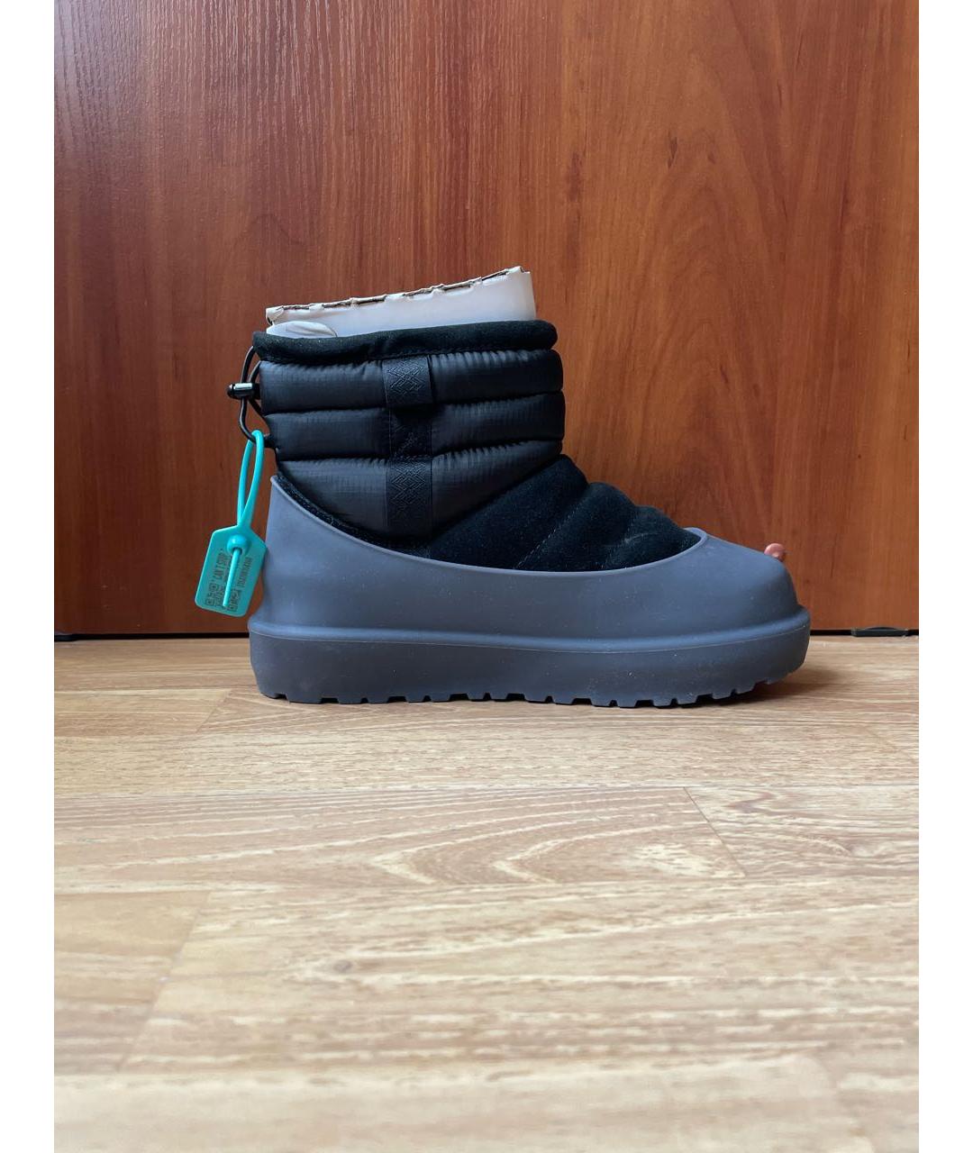 UGG AUSTRALIA Черные синтетические сапоги, фото 8