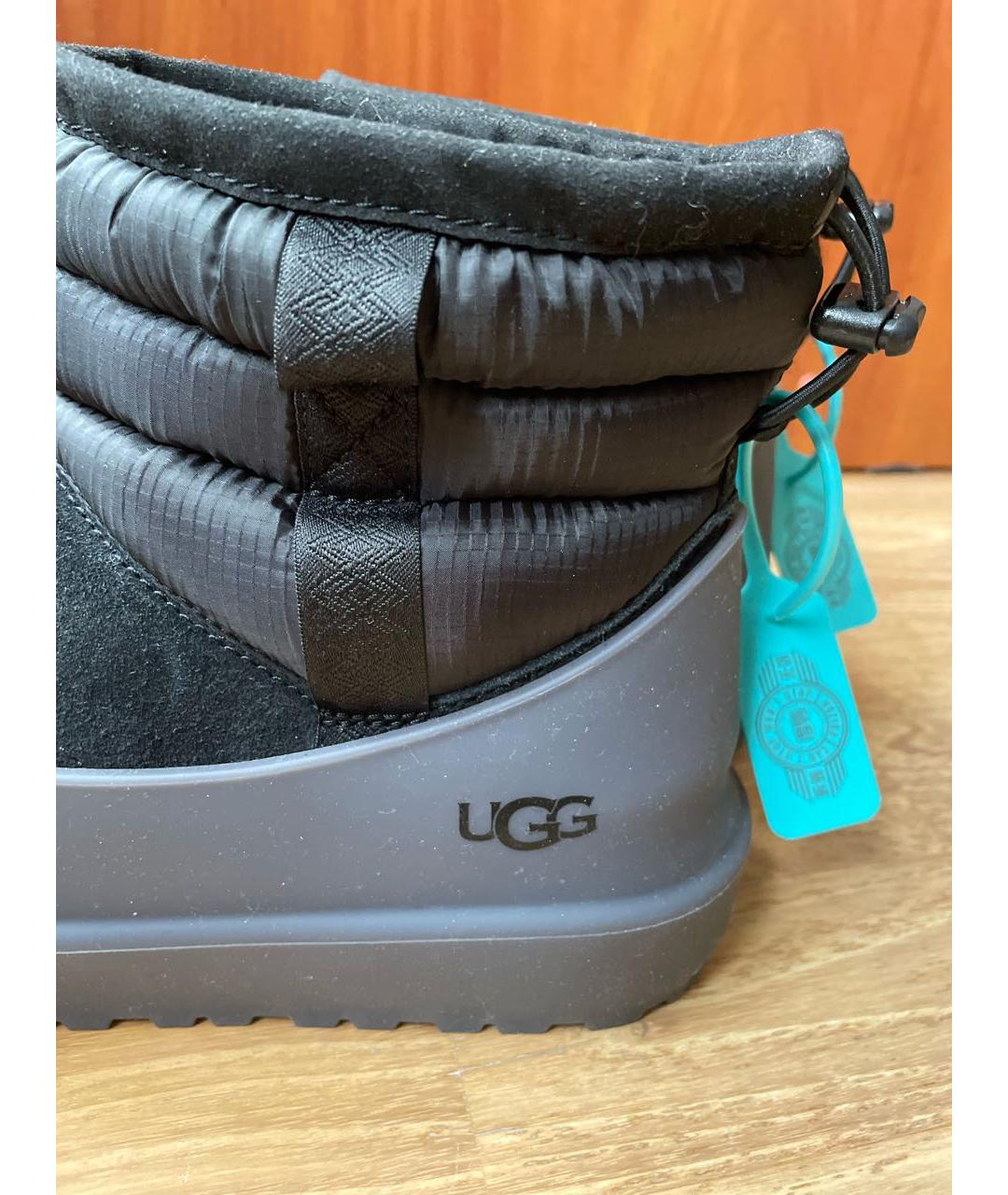 UGG AUSTRALIA Черные синтетические сапоги, фото 7
