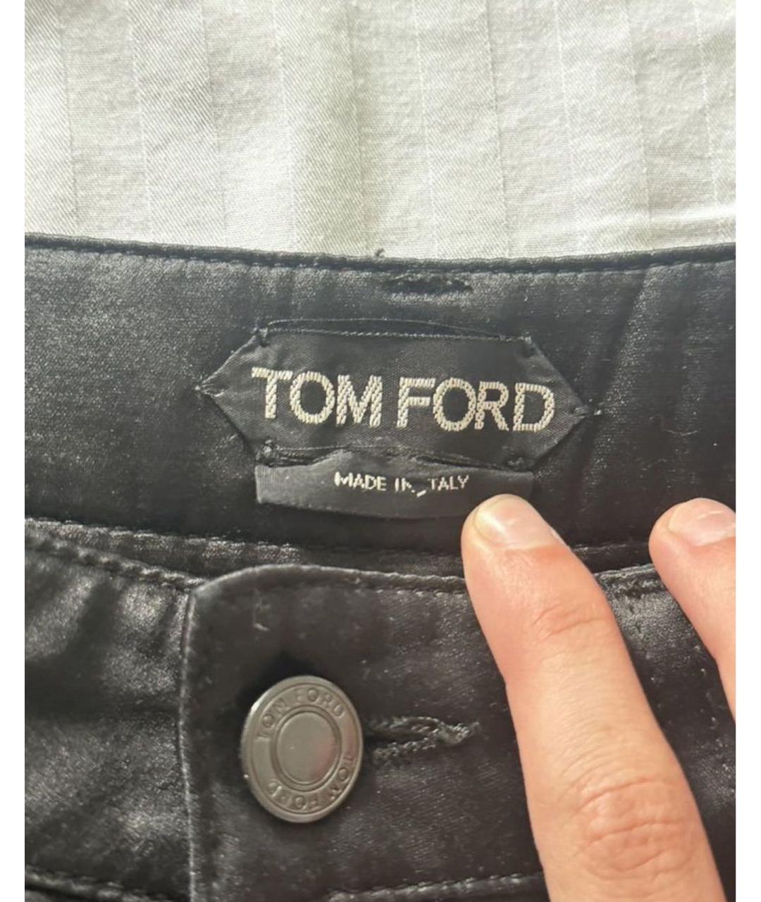TOM FORD Черные прямые джинсы, фото 3
