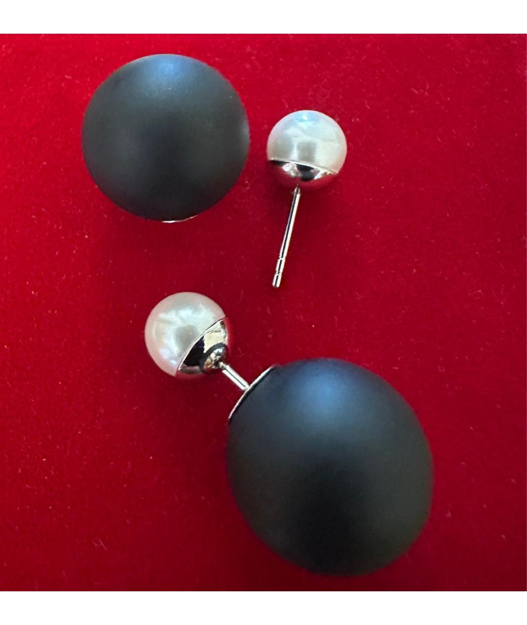 CHRISTIAN DIOR Черные серьги, фото 3