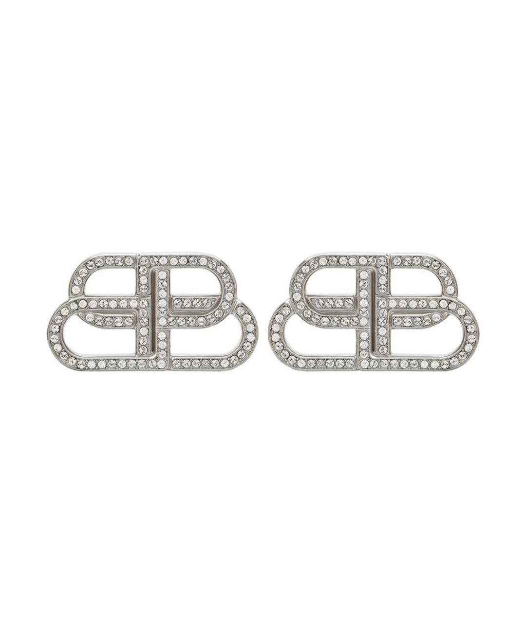 BALENCIAGA Серебряные металлические серьги, фото 1