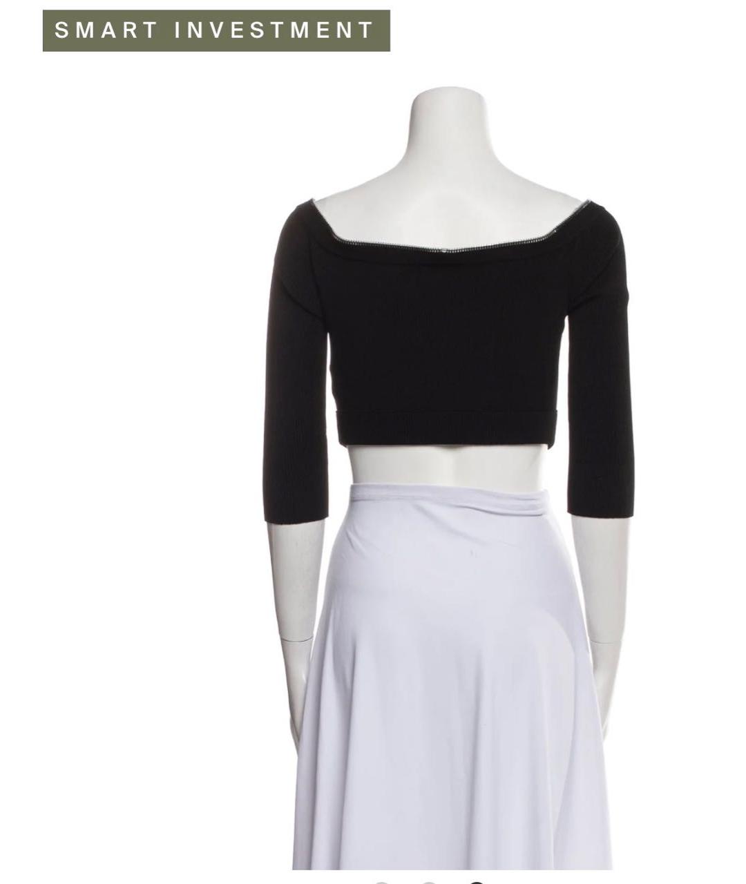 ALEXANDER MCQUEEN Черный полиэстеровый джемпер / свитер, фото 7