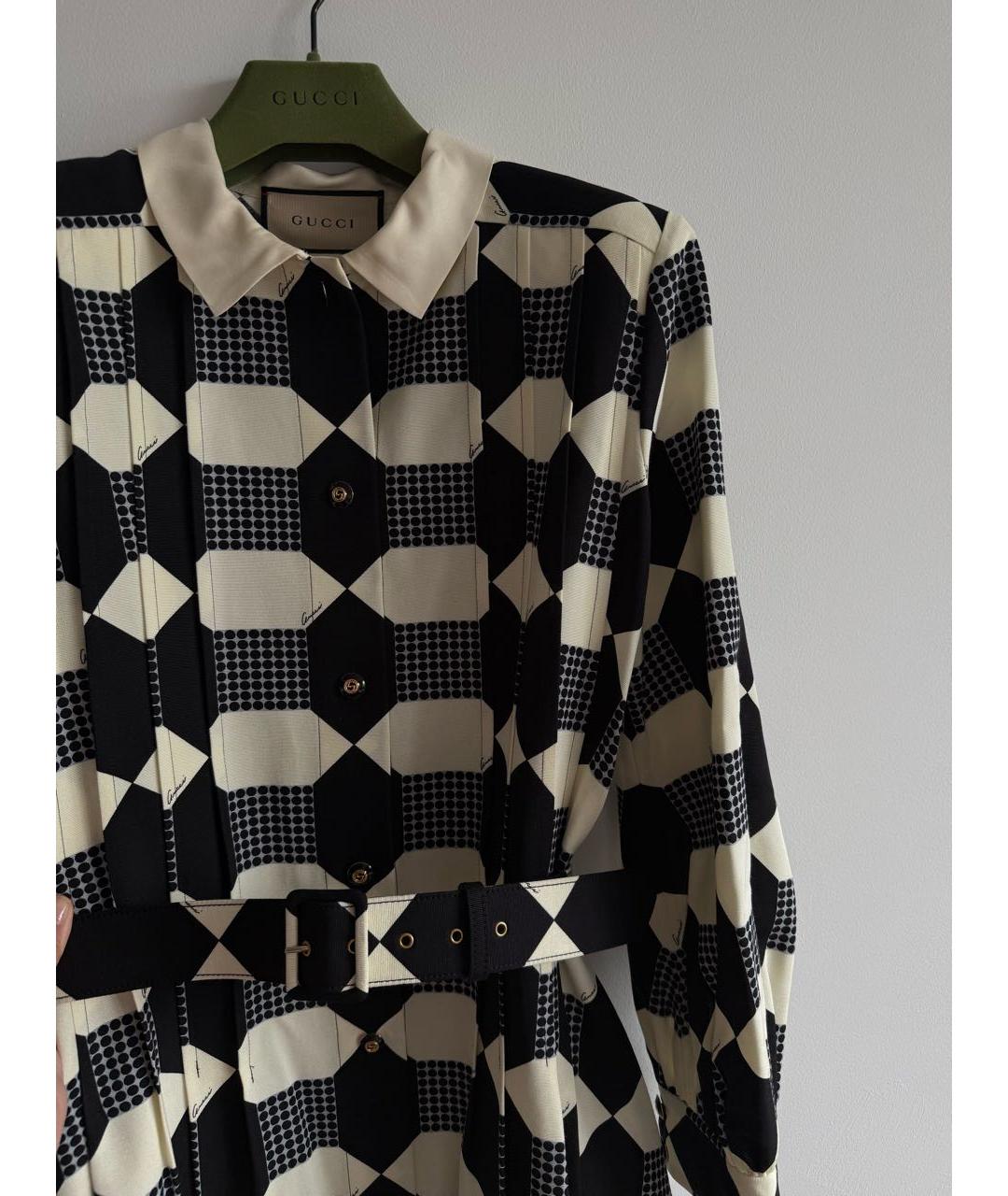 GUCCI Бежевое хлопковое повседневное платье, фото 3