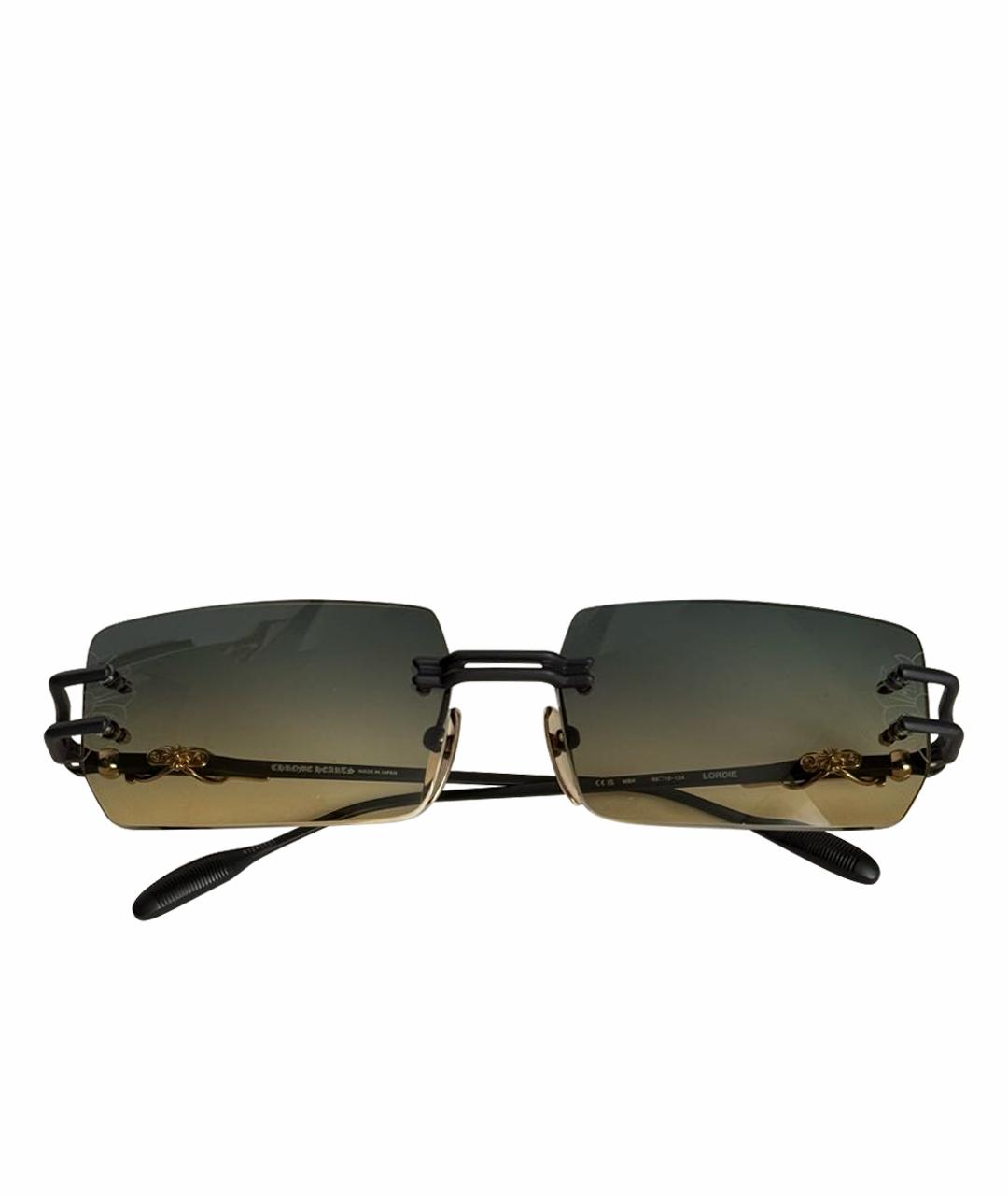 CHROME HEARTS Темно-синие пластиковые солнцезащитные очки, фото 1