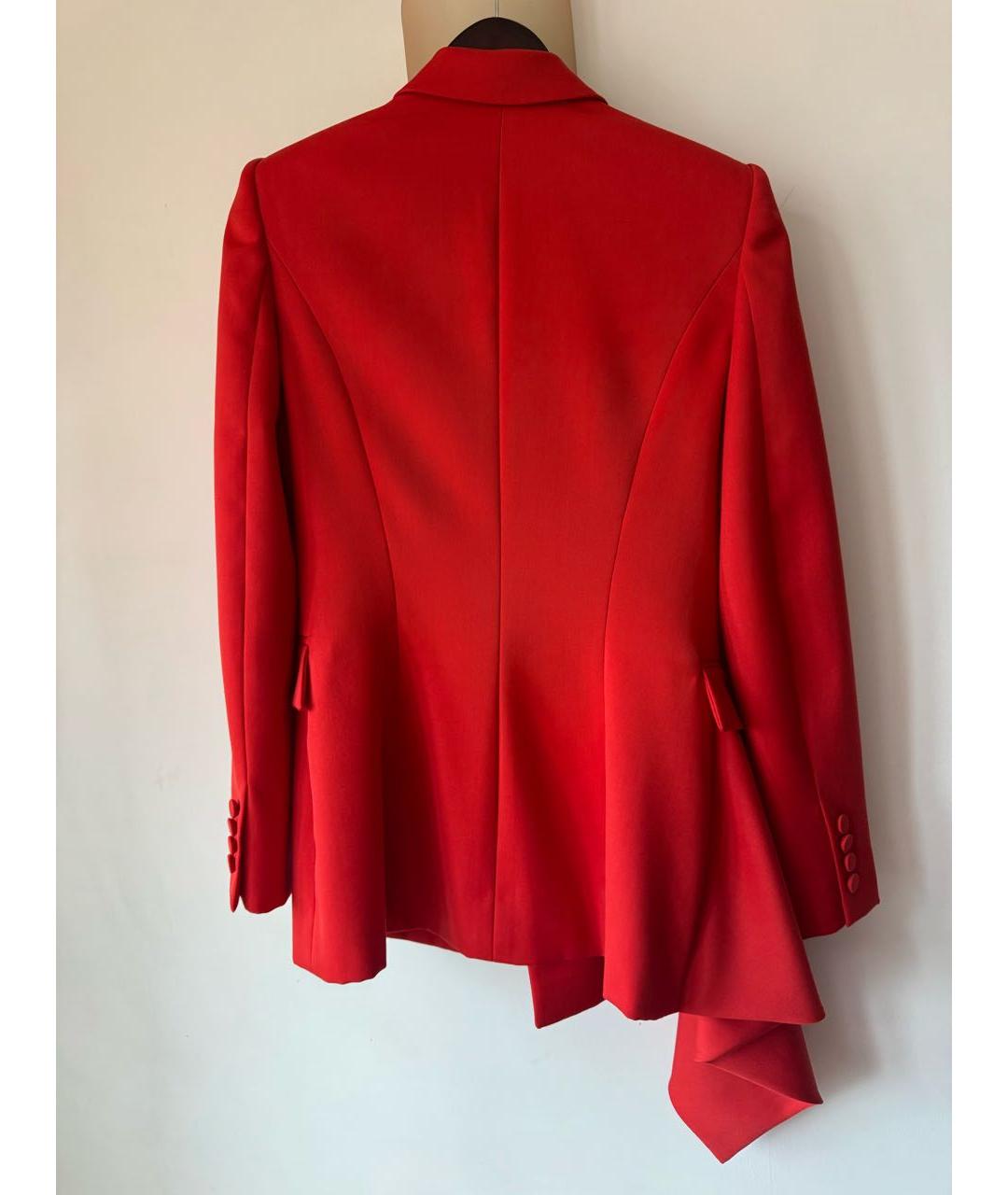 ALEXANDER MCQUEEN Коралловый хлопковый жакет/пиджак, фото 2