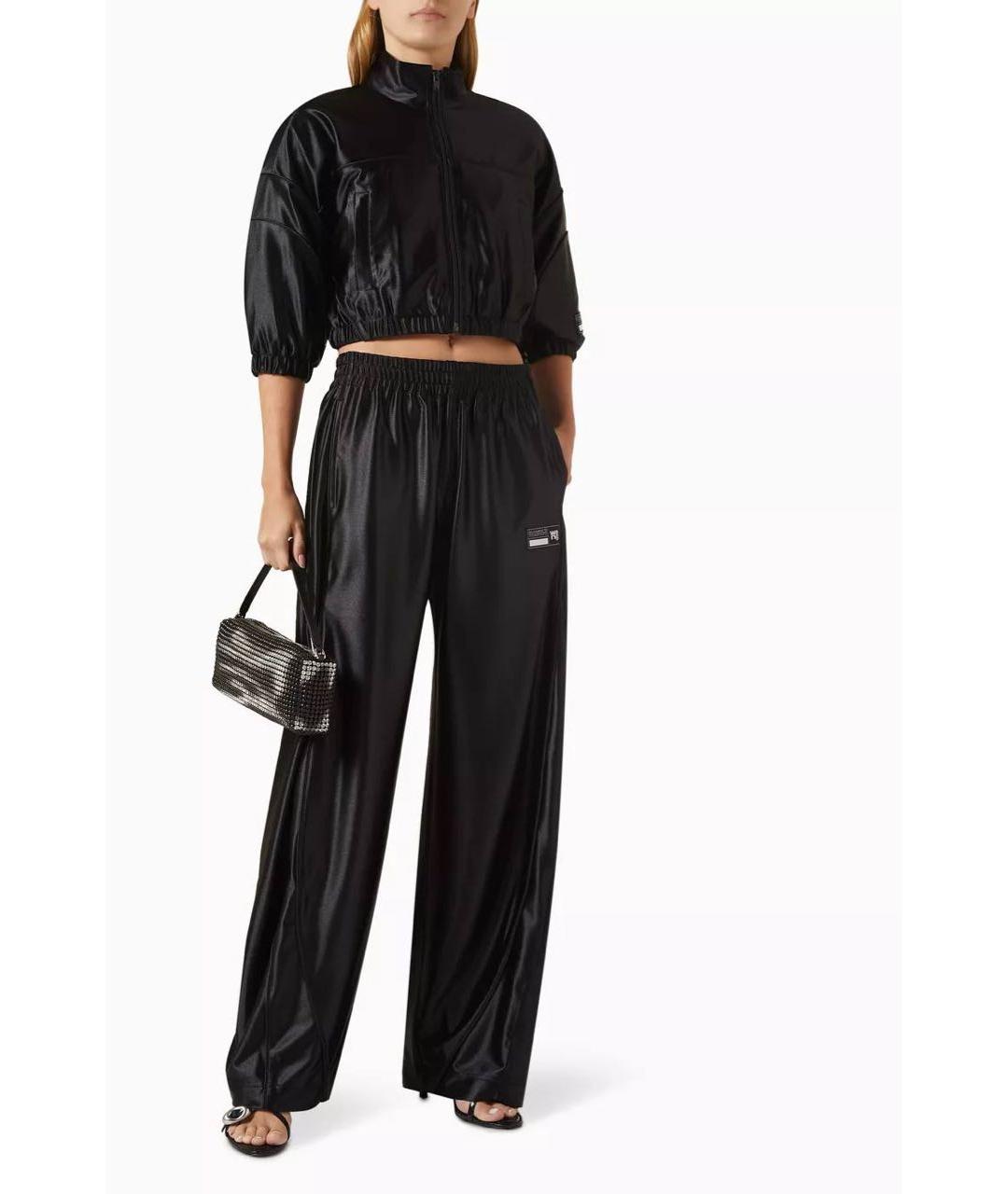 ALEXANDER WANG Черные полиэстеровые спортивные брюки и шорты, фото 2