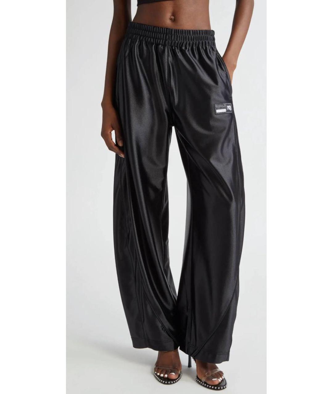 ALEXANDER WANG Черные полиэстеровые спортивные брюки и шорты, фото 4