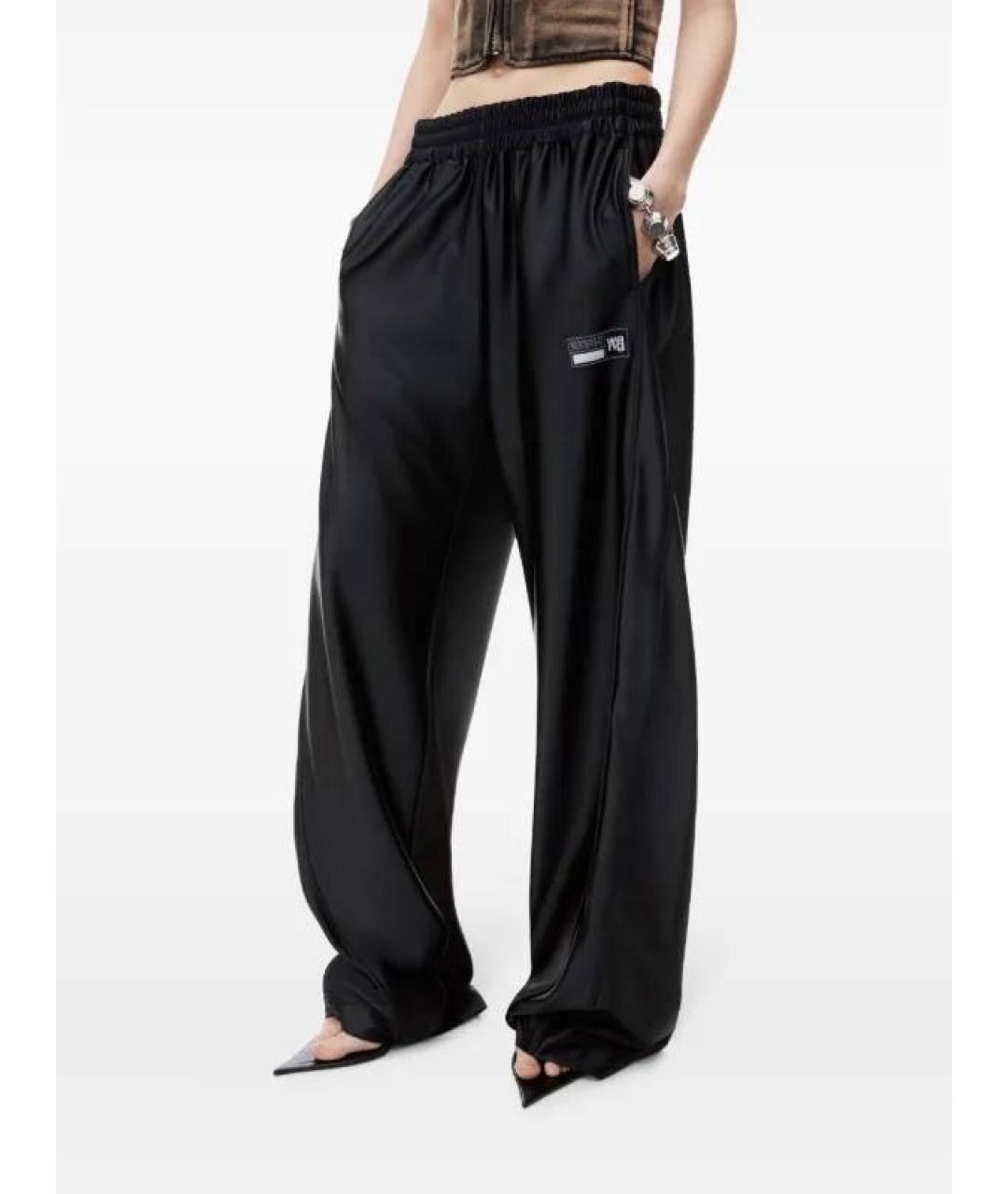 ALEXANDER WANG Черные полиэстеровые спортивные брюки и шорты, фото 3