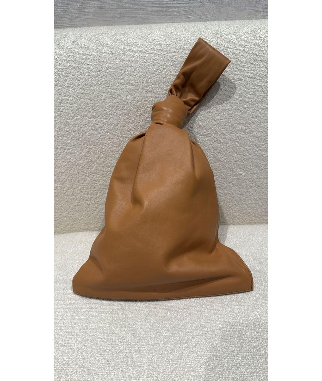 BOTTEGA VENETA Коричневая кожаная сумка тоут, фото 2