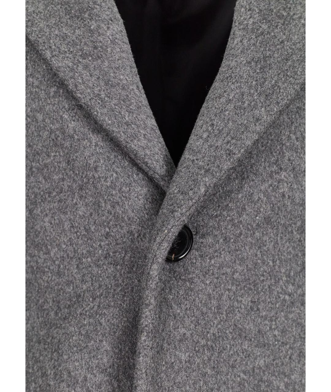 ACNE STUDIOS Серое шерстяное пальто, фото 4