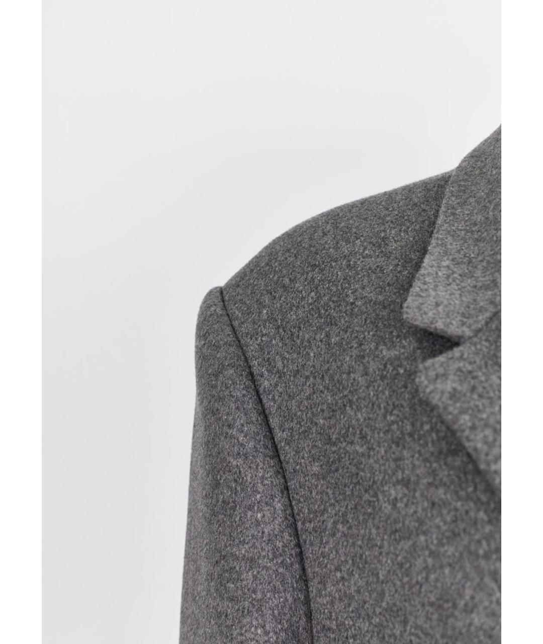 ACNE STUDIOS Серое шерстяное пальто, фото 5