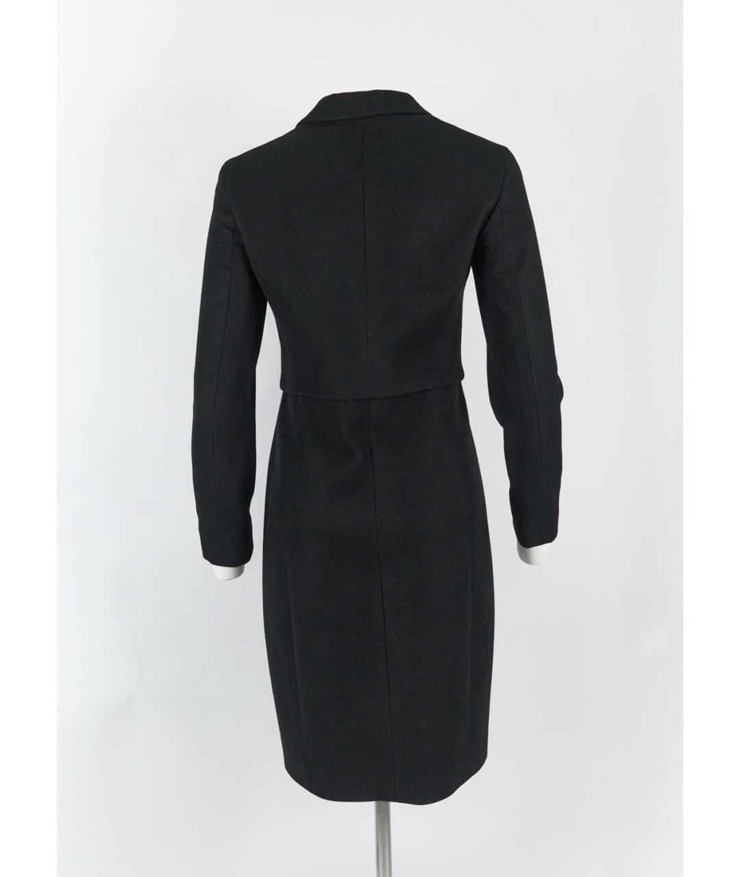 JIL SANDER Черное шерстяное пальто, фото 2