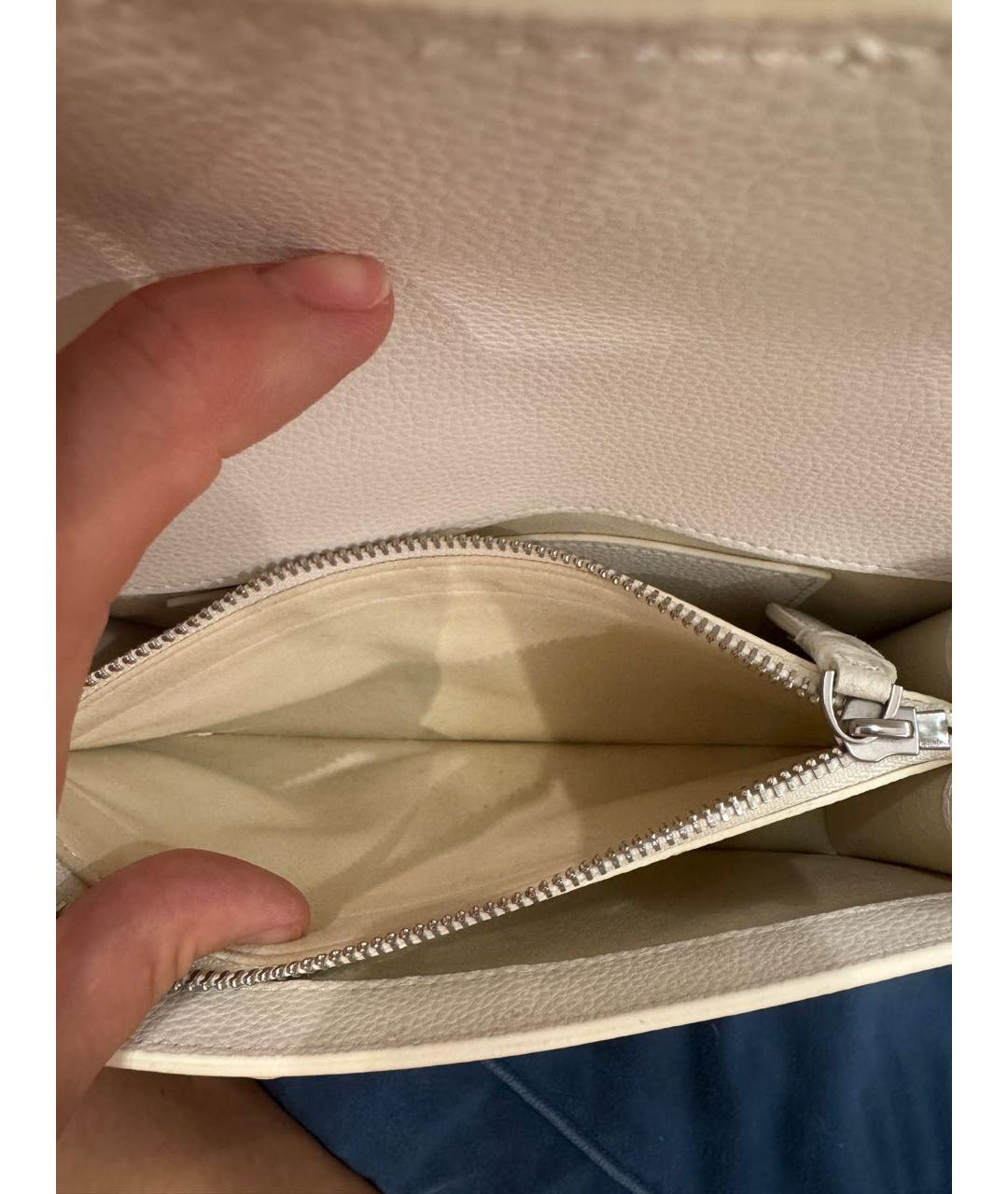 PINKO Белая кожаная сумка через плечо, фото 6