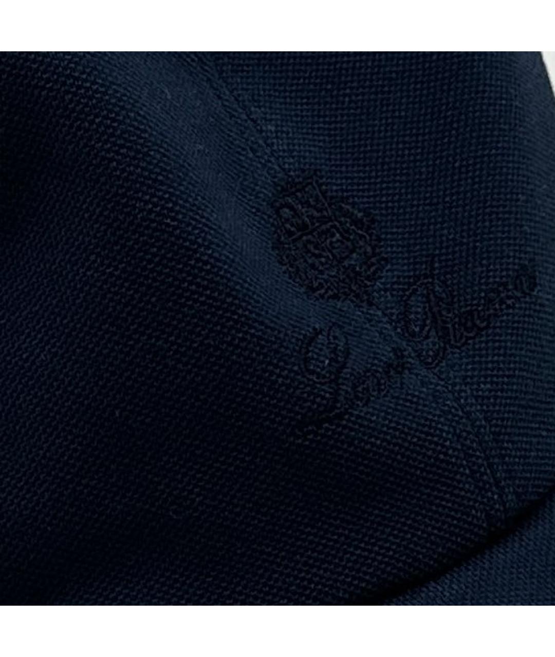 LORO PIANA Синяя хлопковая кепка/бейсболка, фото 4