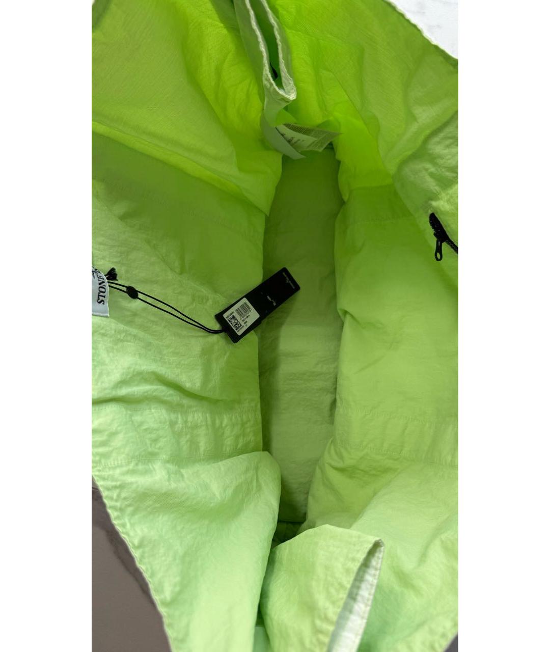 STONE ISLAND Белая сумка тоут, фото 3