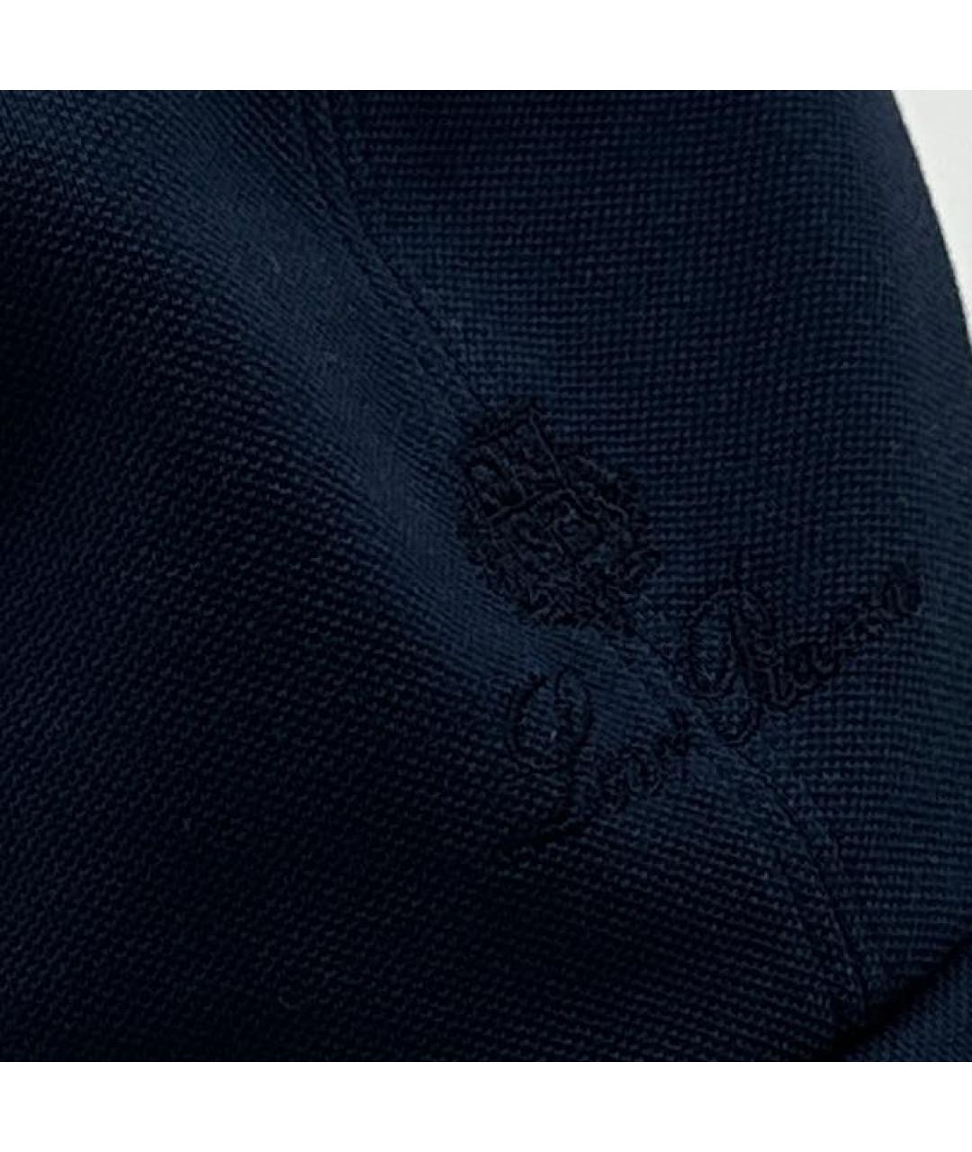 LORO PIANA Синяя хлопковая кепка, фото 4