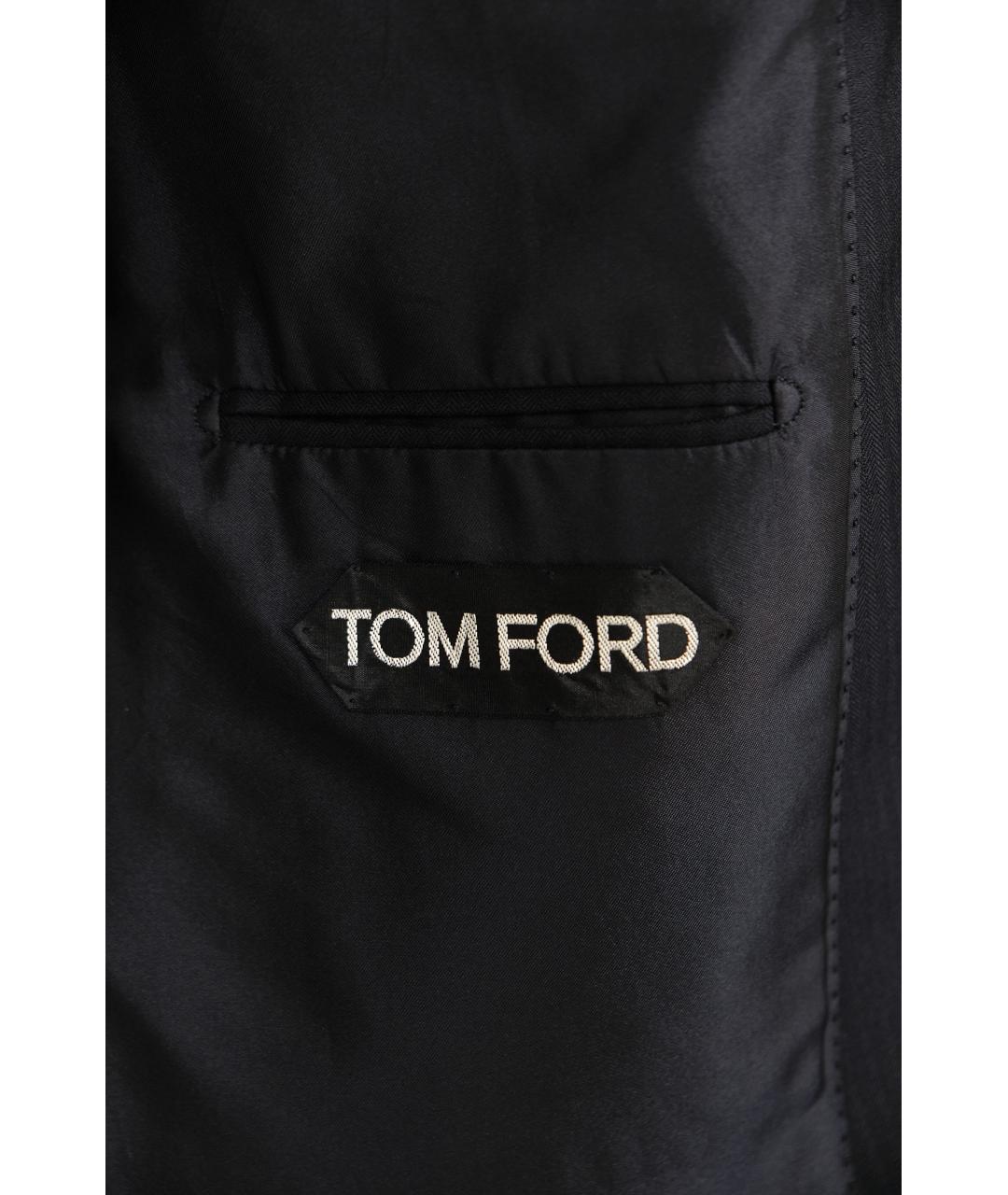TOM FORD Темно-синий шелковый пиджак, фото 3