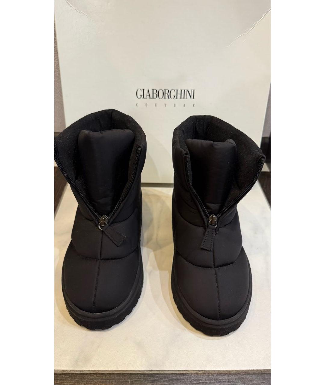 GIABORGHINI Черные синтетические полусапоги, фото 2