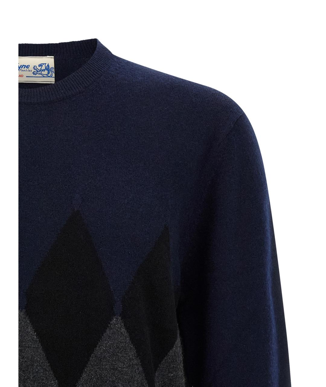 BALLANTYNE Синий кашемировый джемпер / свитер, фото 3