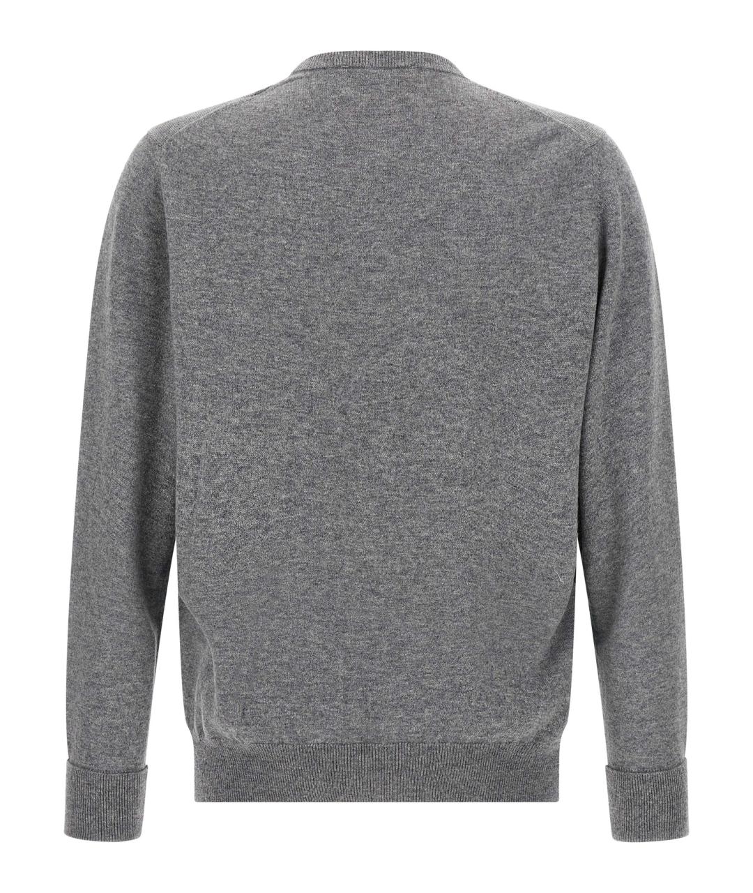 BALLANTYNE Серый кашемировый джемпер / свитер, фото 2