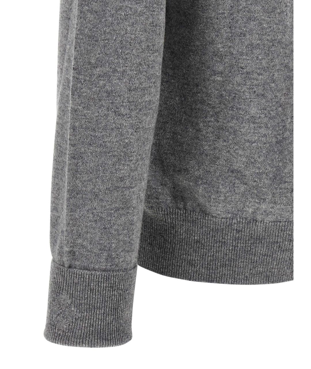 BALLANTYNE Серый кашемировый джемпер / свитер, фото 4