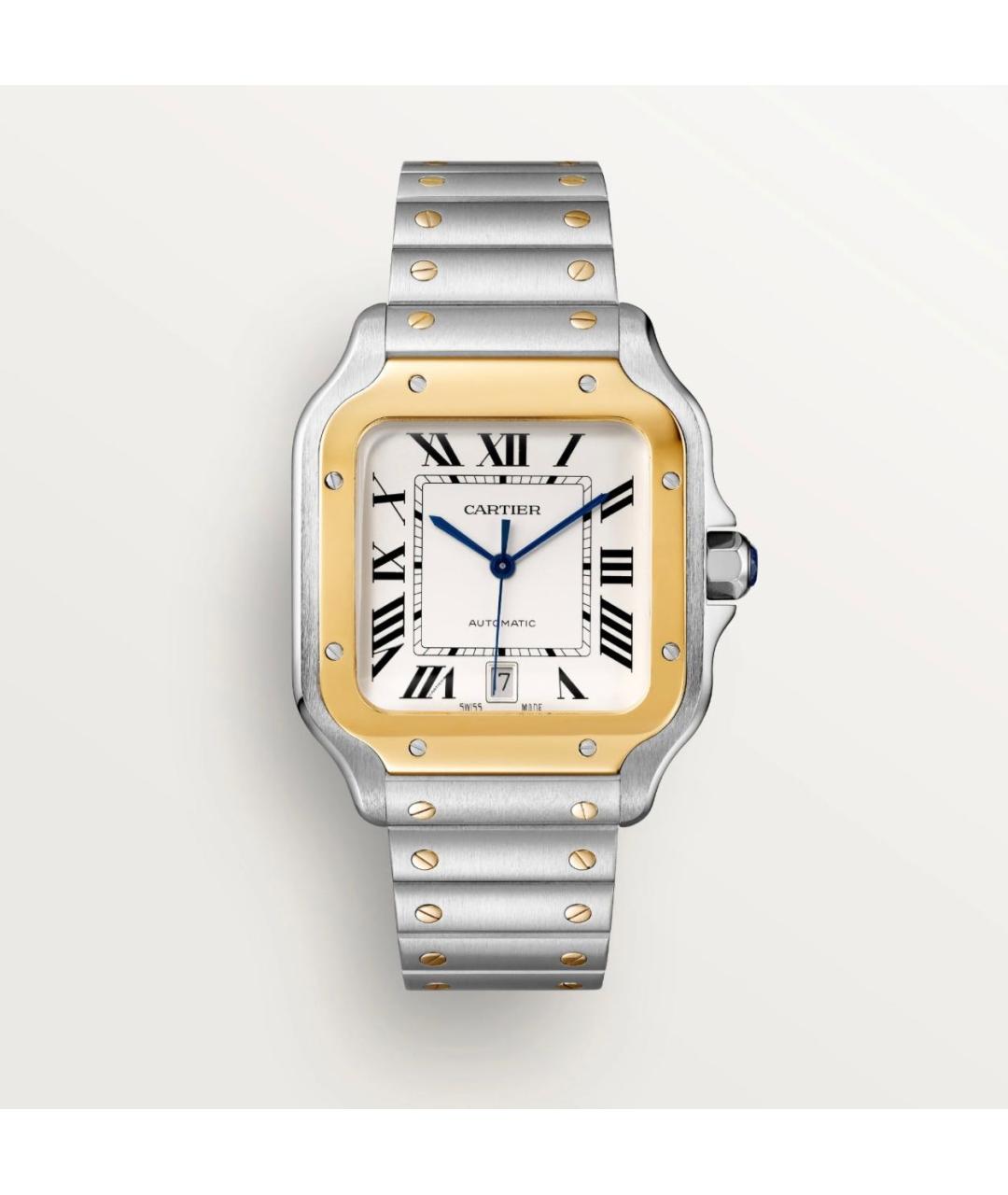 CARTIER Серебряные часы из желтого золота, фото 8