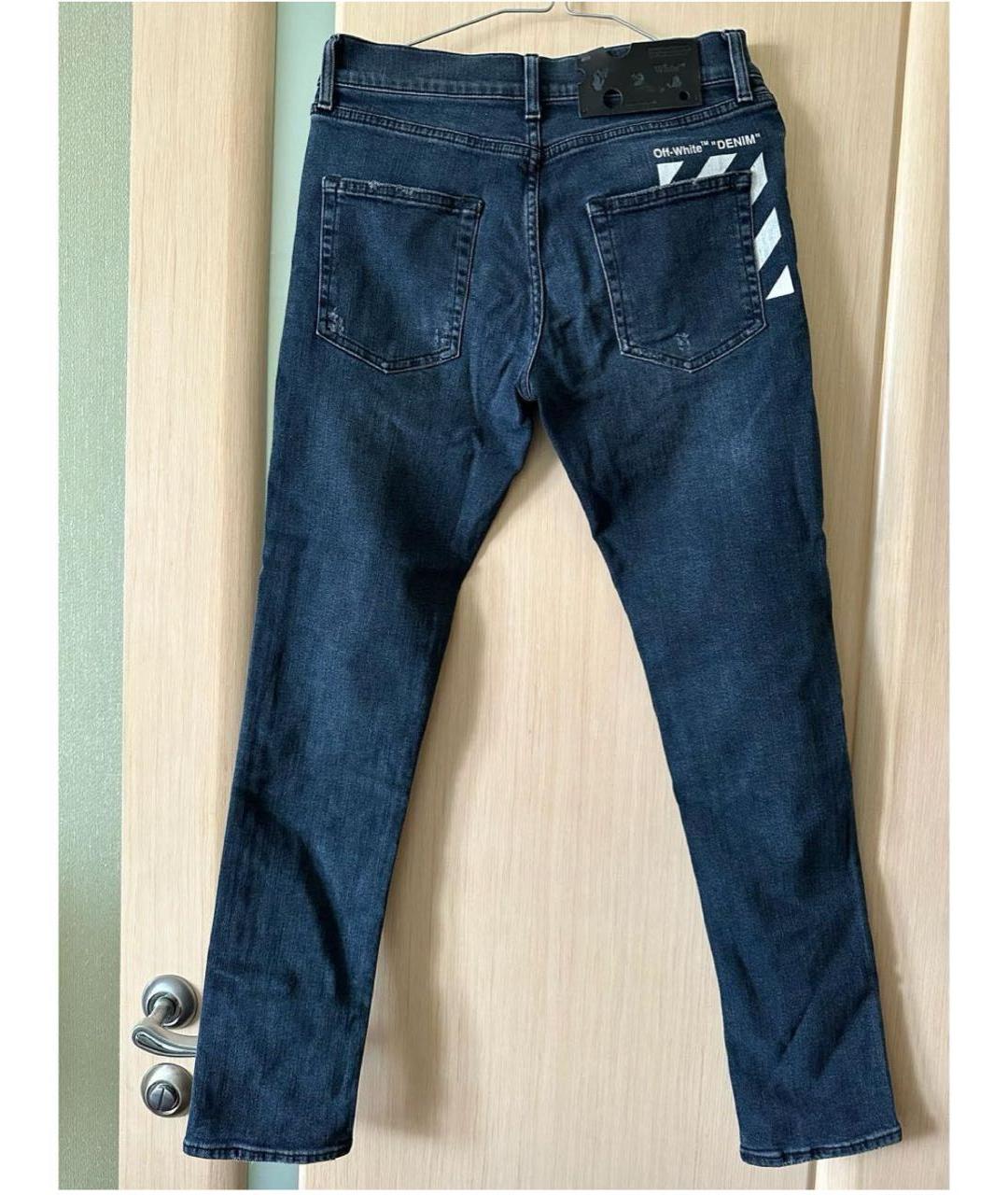 OFF-WHITE Синие джинсы, фото 2