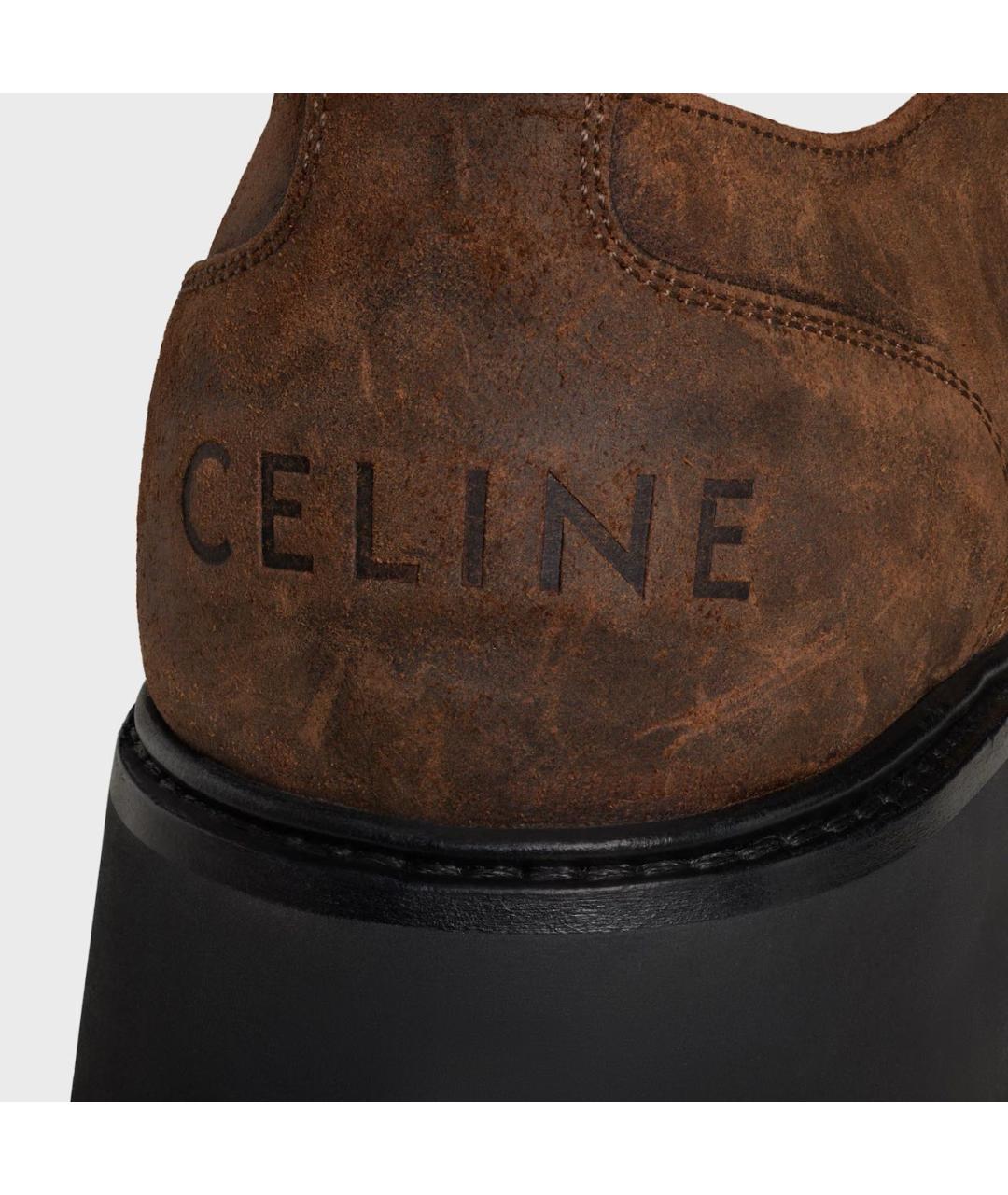CELINE Коричневые кожаные лоферы, фото 5