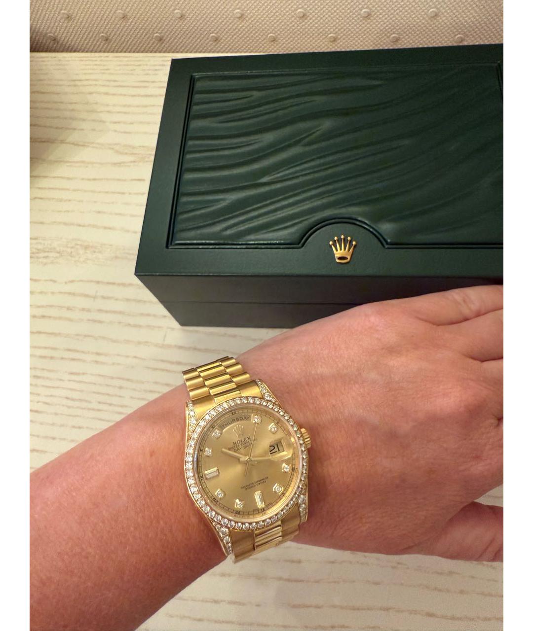 ROLEX Золотые часы из желтого золота, фото 5