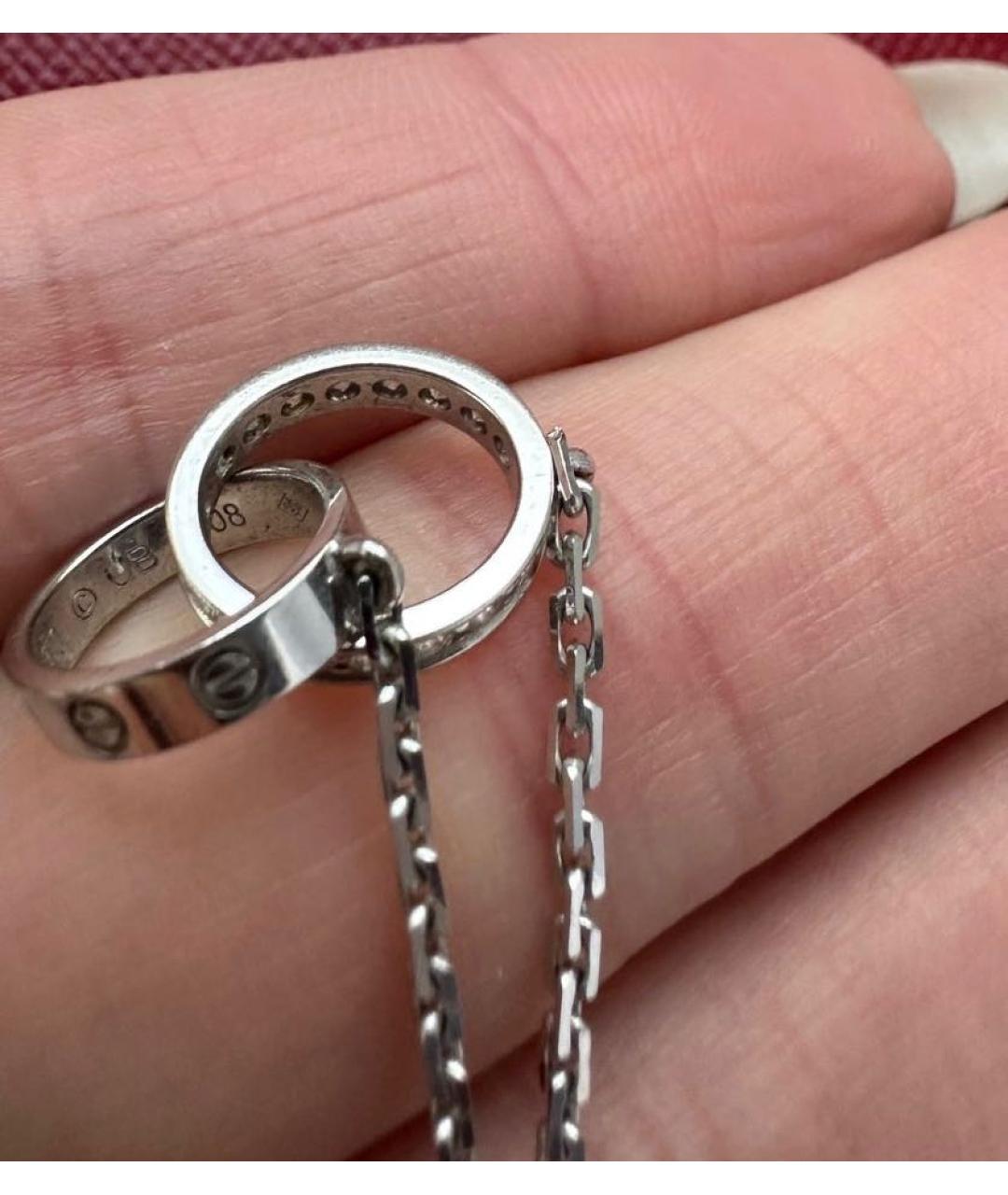 CARTIER Белая подвеска из белого золота, фото 3