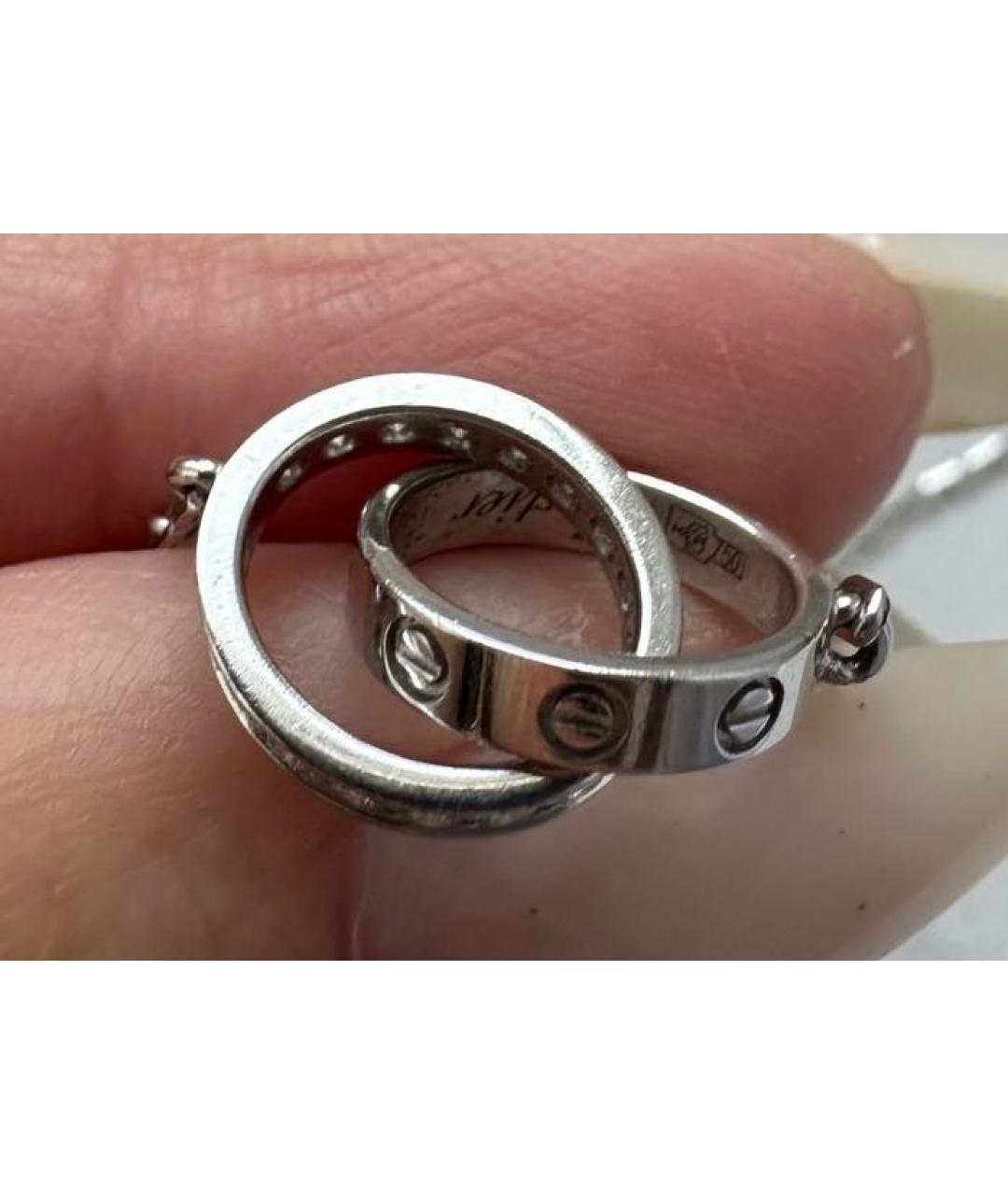 CARTIER Белая подвеска из белого золота, фото 5