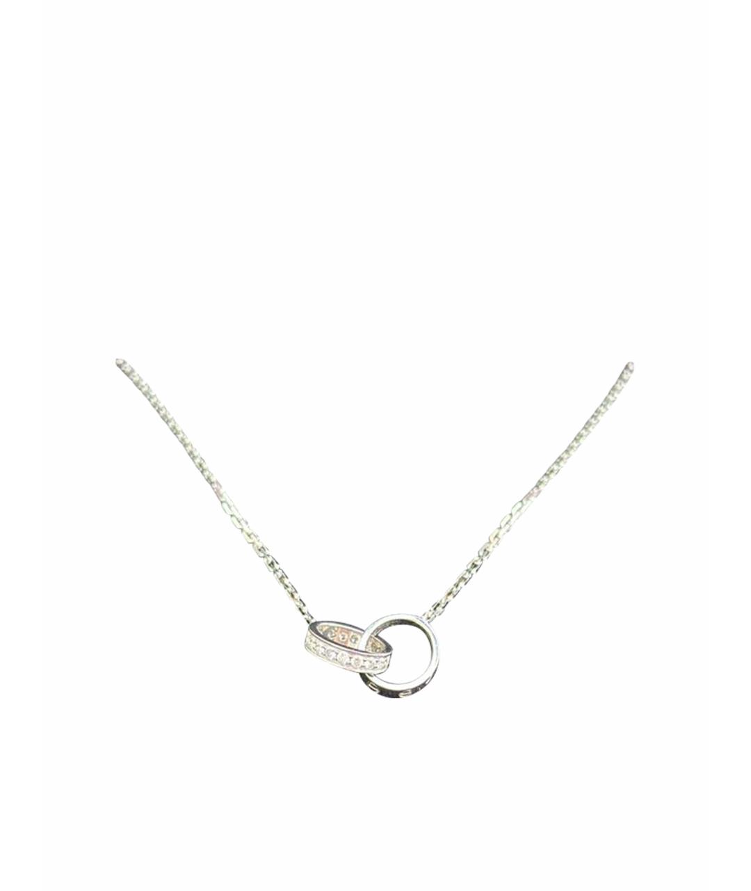CARTIER Белая подвеска из белого золота, фото 1