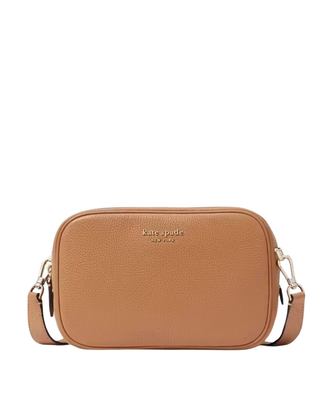 KATE SPADE Коричневая кожаная сумка через плечо, фото 1