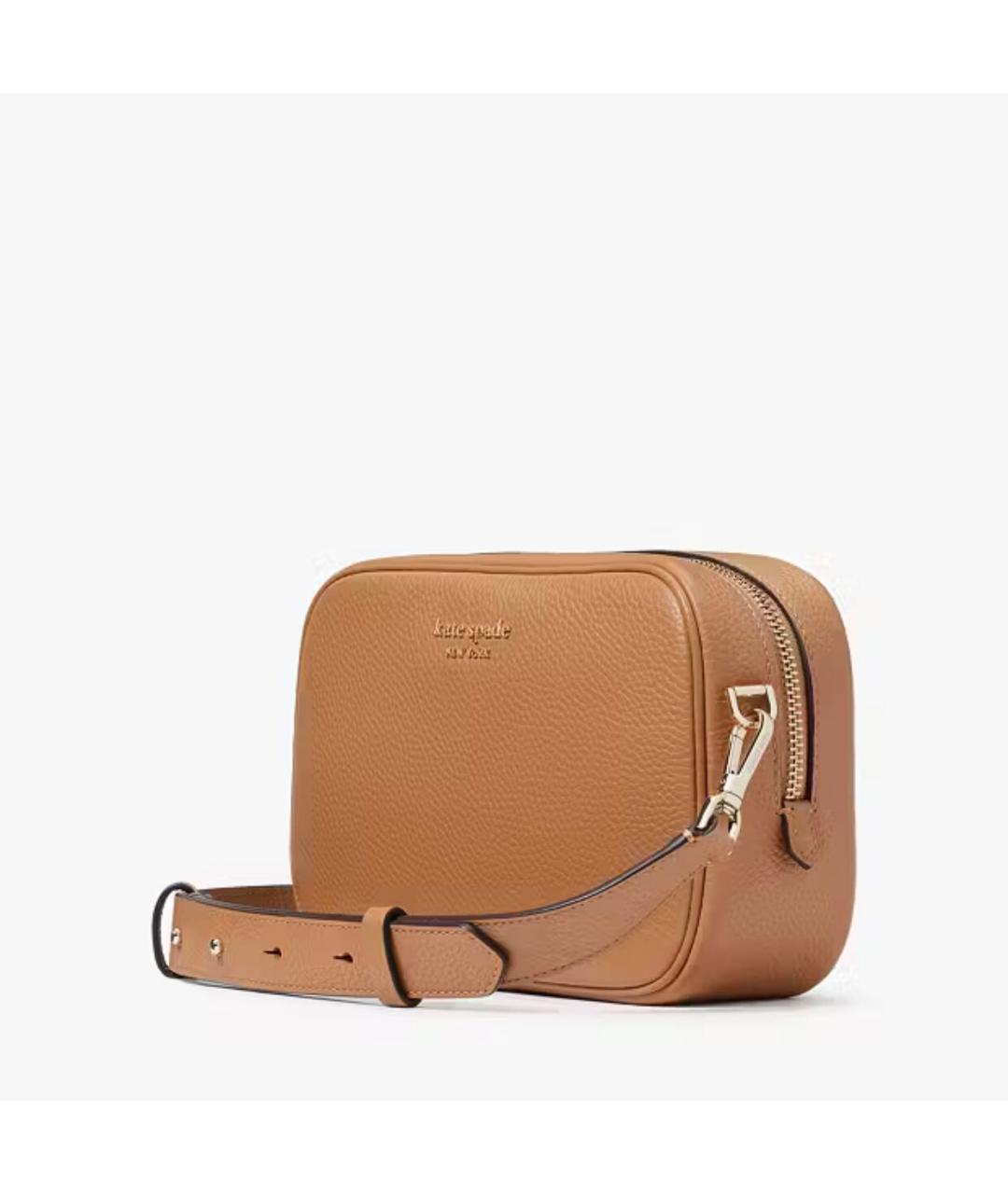KATE SPADE Коричневая кожаная сумка через плечо, фото 3