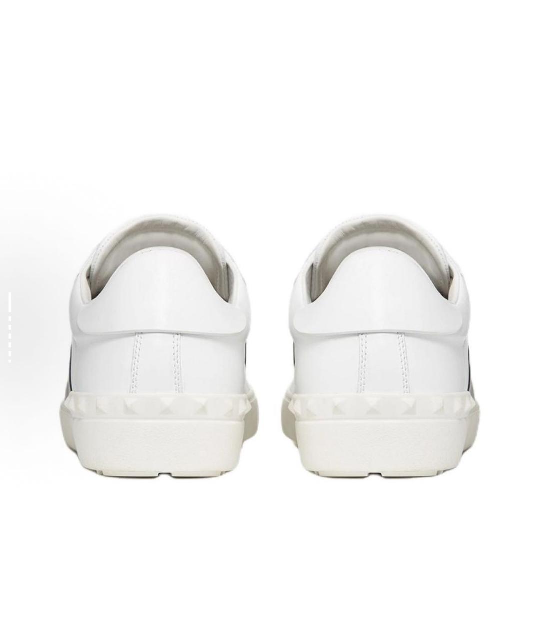VALENTINO Белые кожаные низкие кроссовки / кеды, фото 5