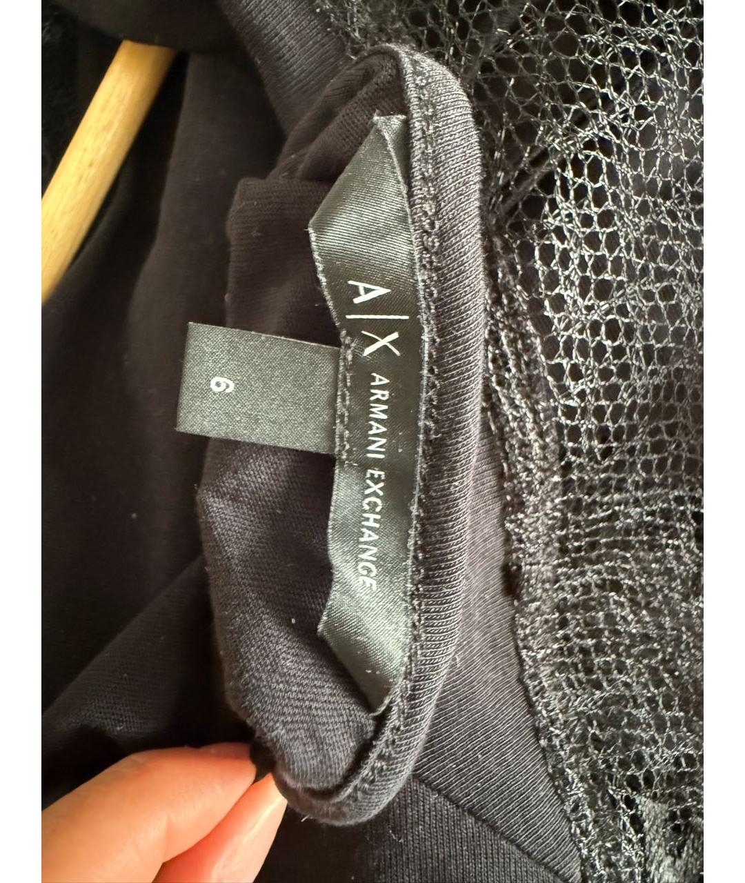 ARMANI EXCHANGE Черное платье, фото 4
