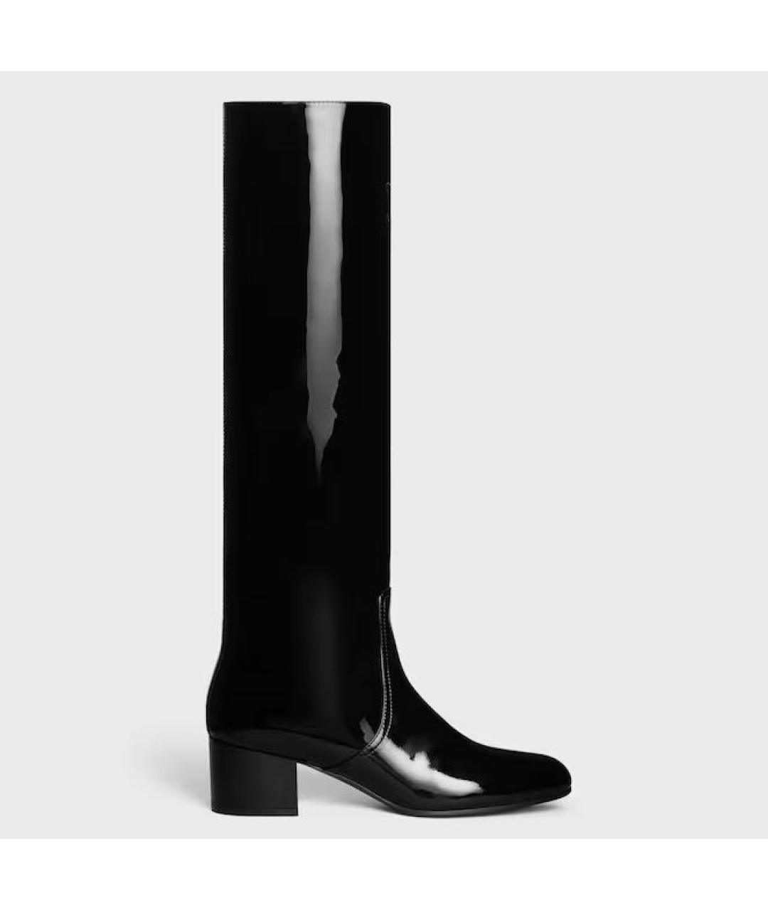 CELINE Черные кожаные сапоги, фото 5