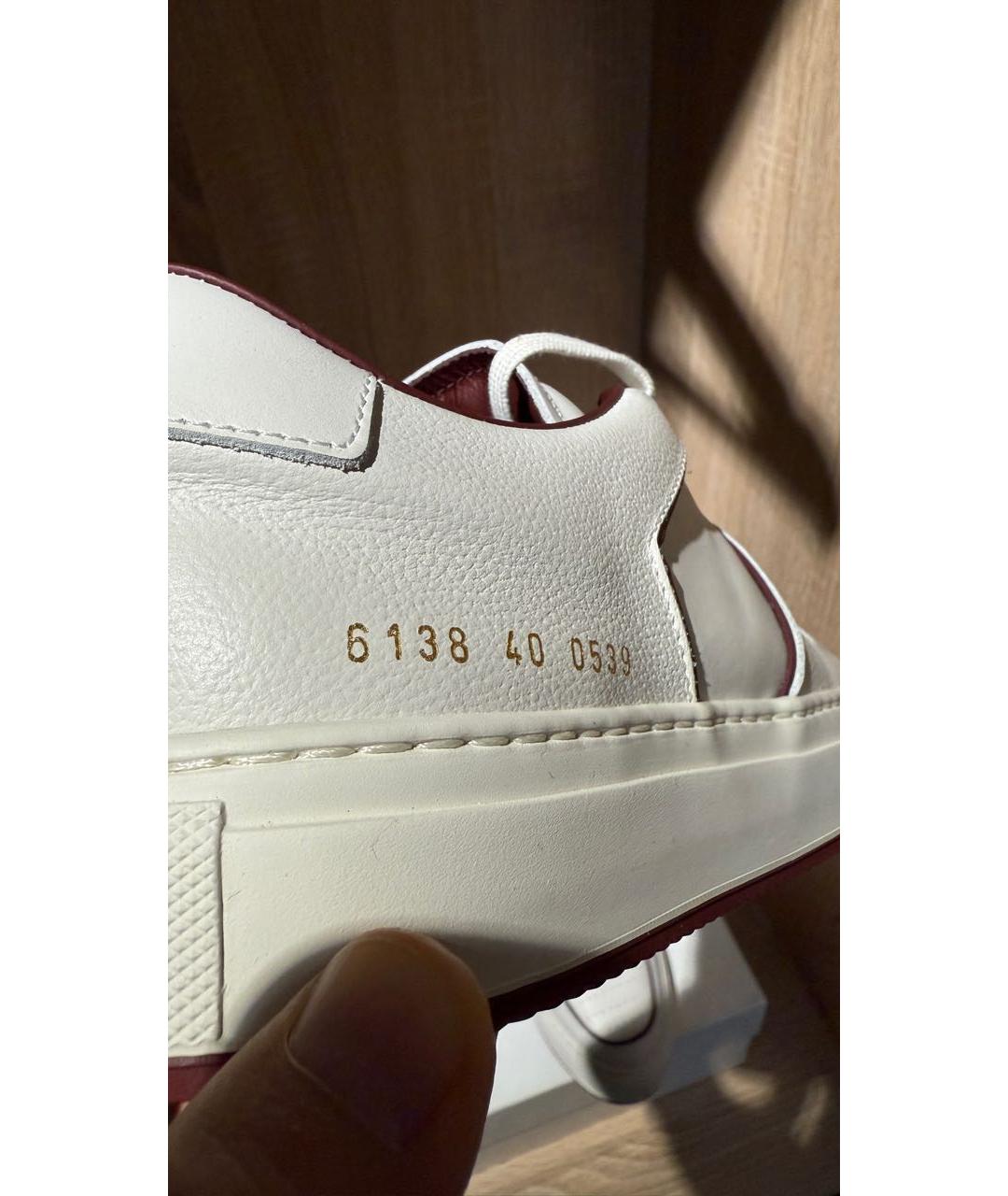 COMMON PROJECTS Белые кожаные кеды, фото 5