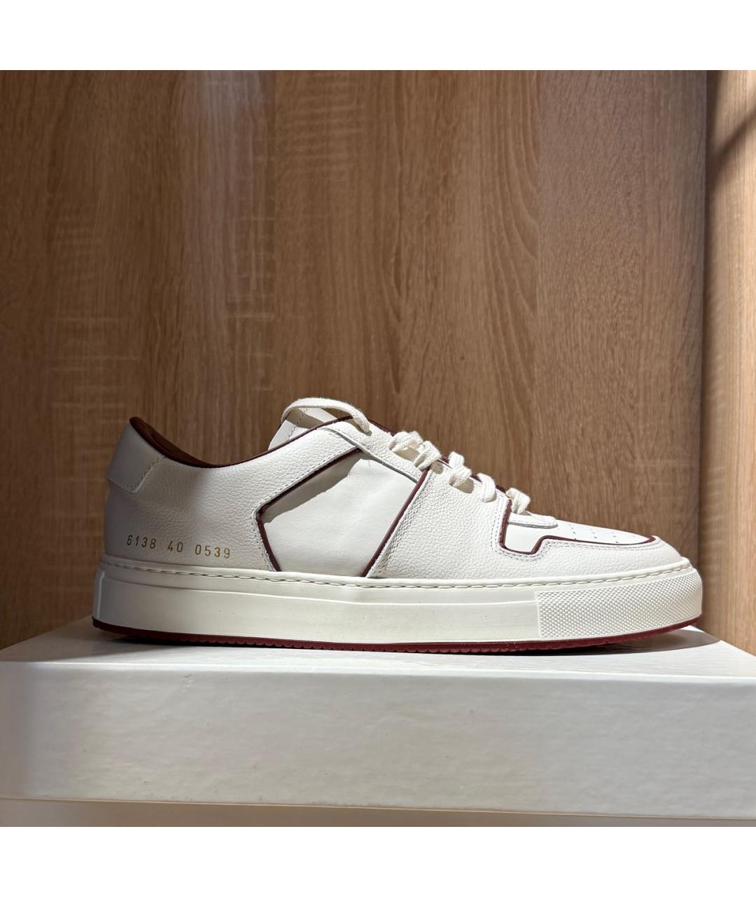 COMMON PROJECTS Белые кожаные кеды, фото 9