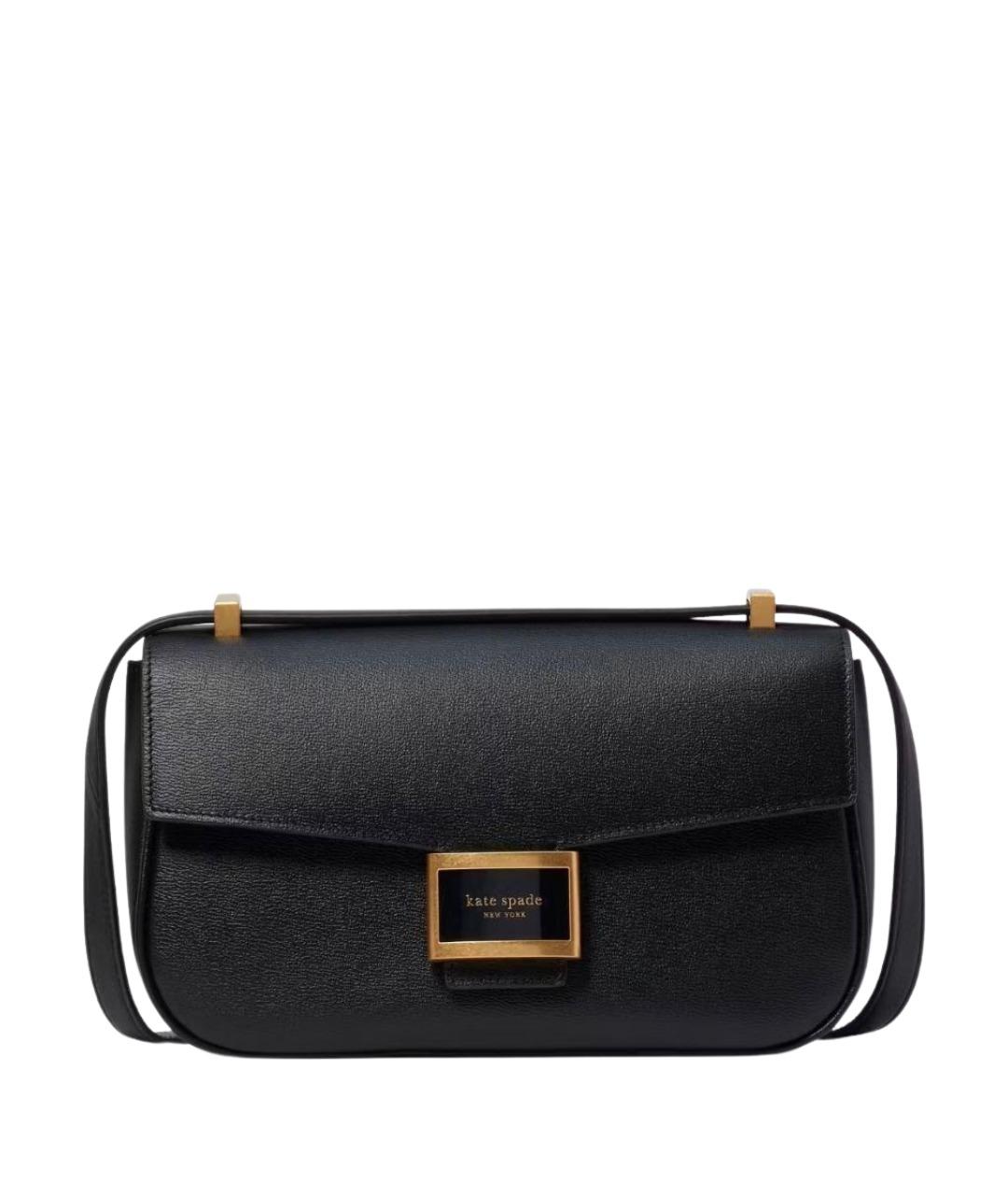 KATE SPADE Черная кожаная сумка через плечо, фото 1