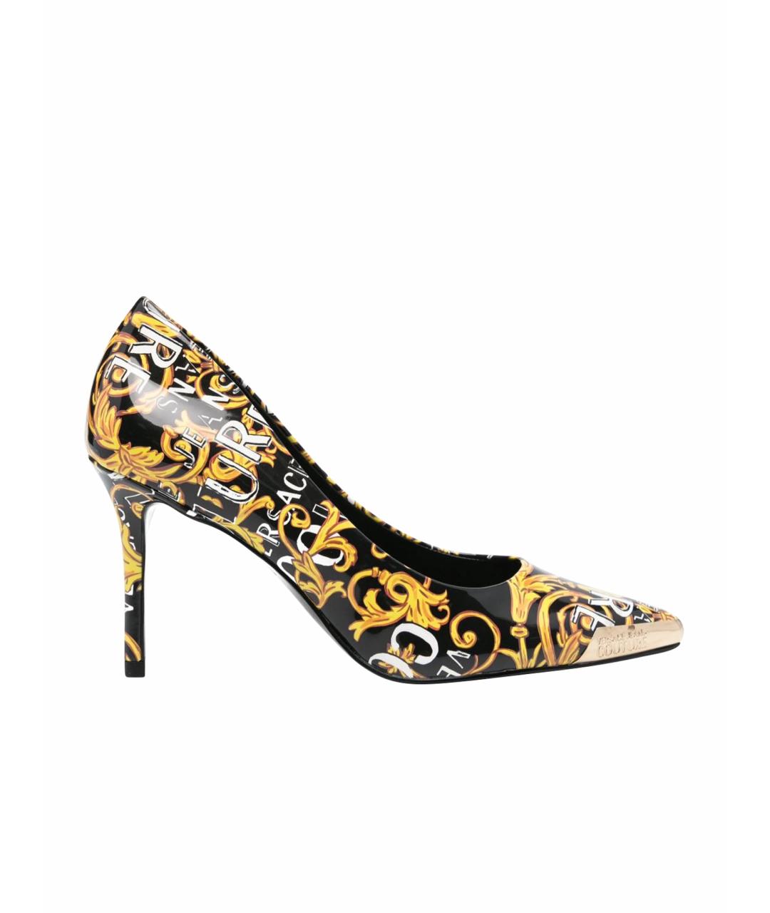VERSACE JEANS COUTURE Черные туфли из лакированной кожи, фото 1