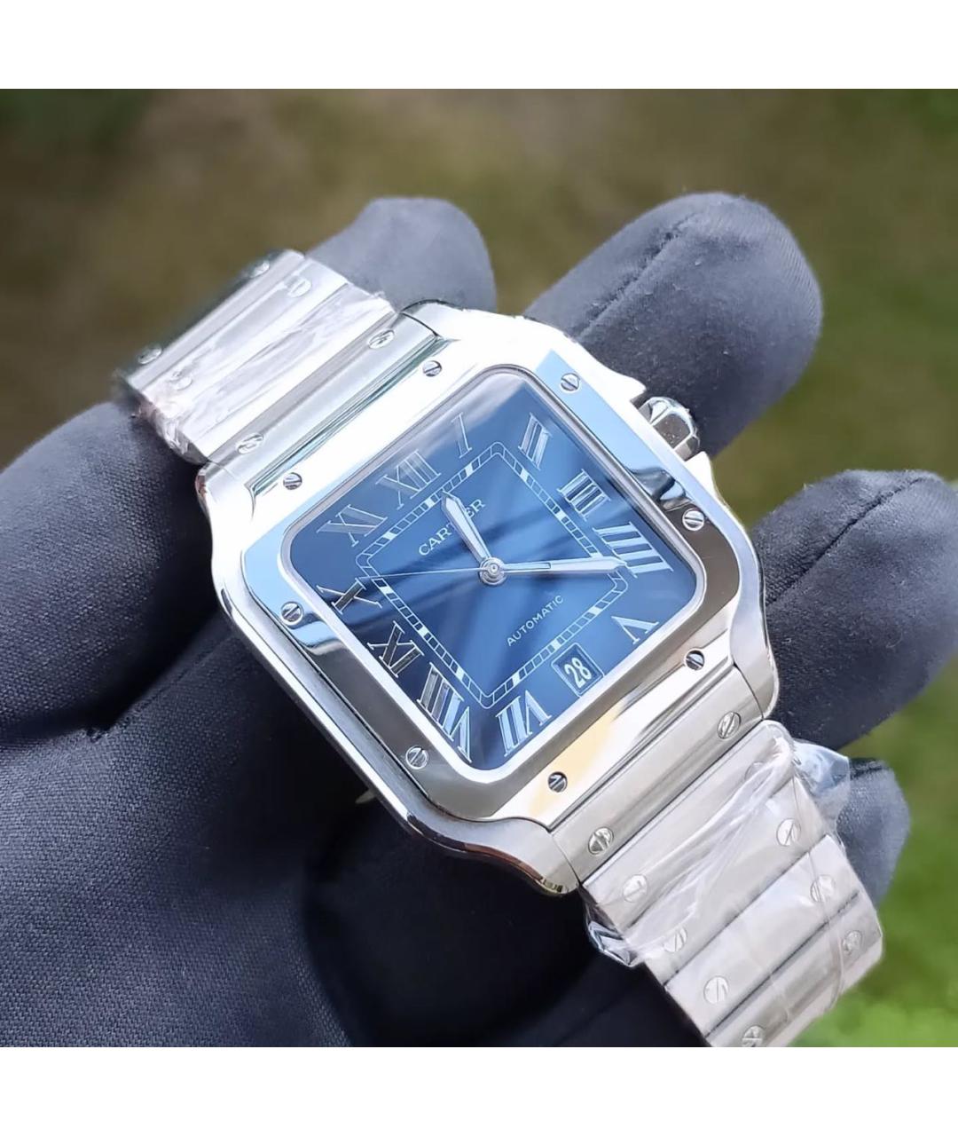 CARTIER Темно-синие часы, фото 6