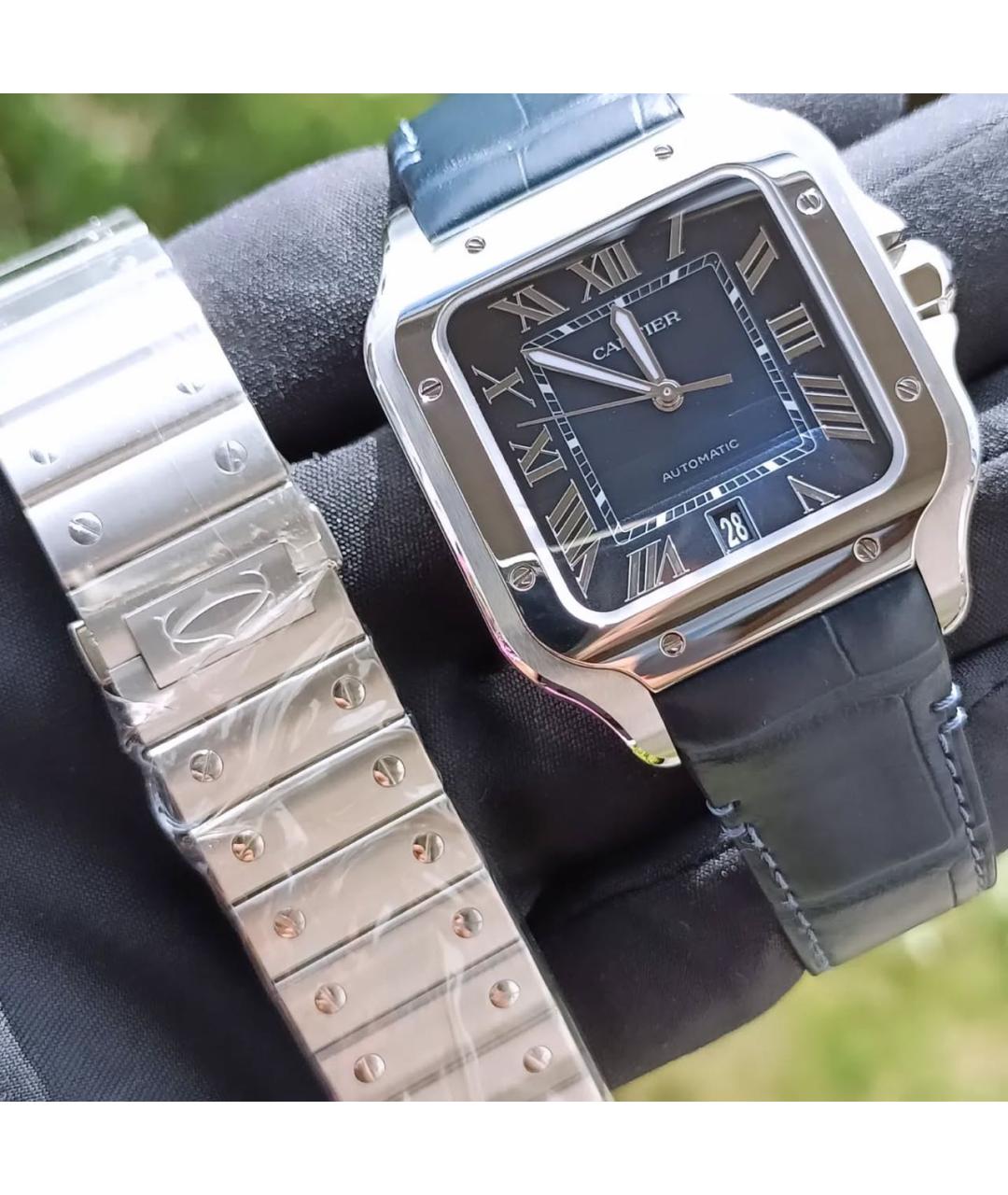 CARTIER Темно-синие часы, фото 4