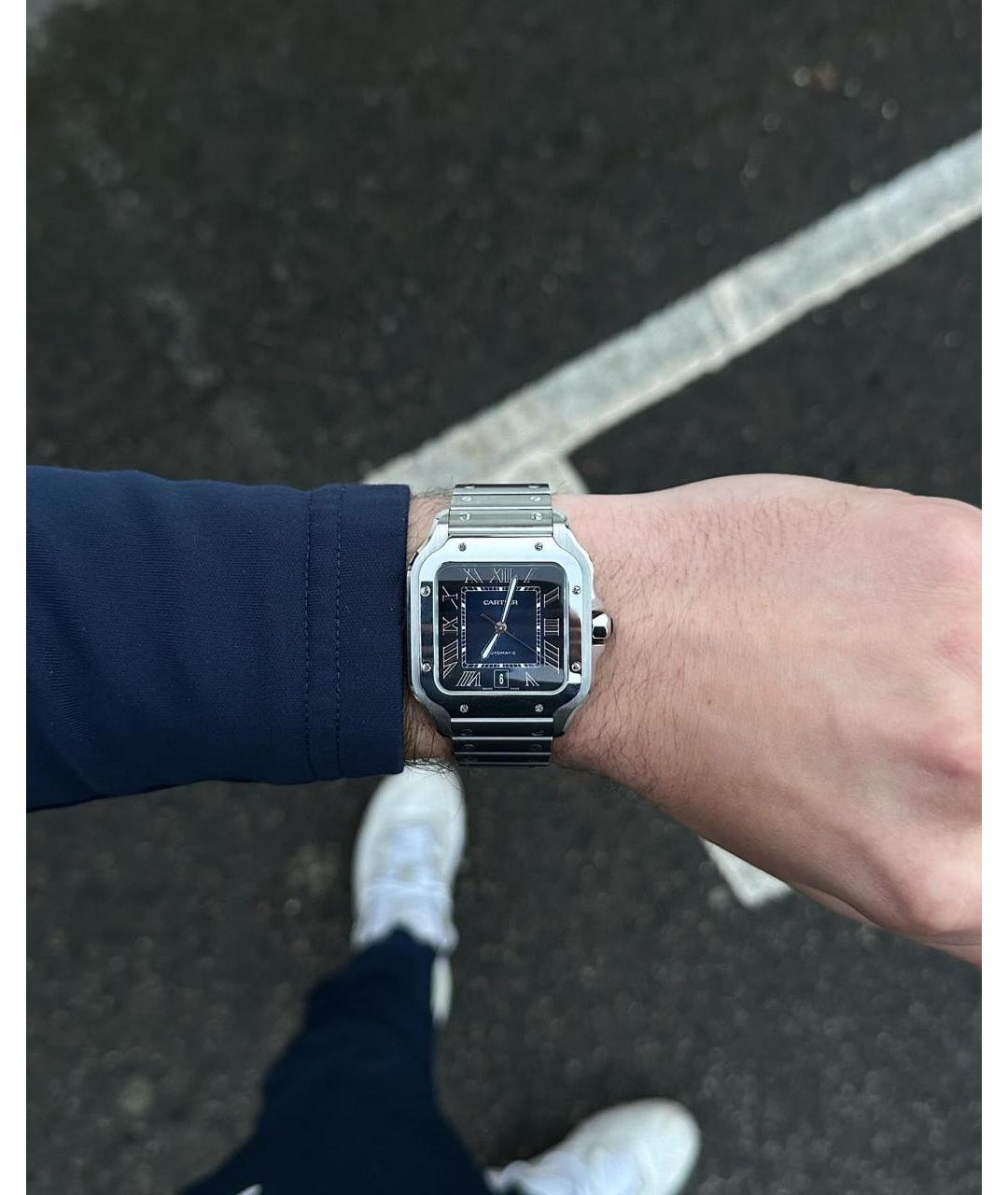 CARTIER Темно-синие часы, фото 7