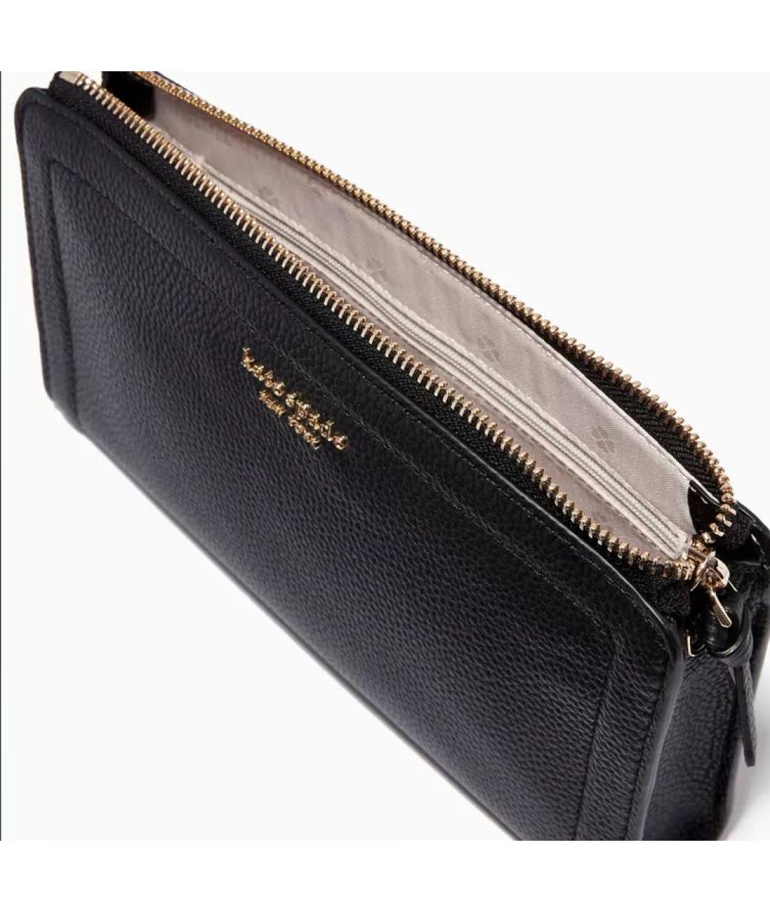 KATE SPADE Черная кожаная сумка через плечо, фото 4